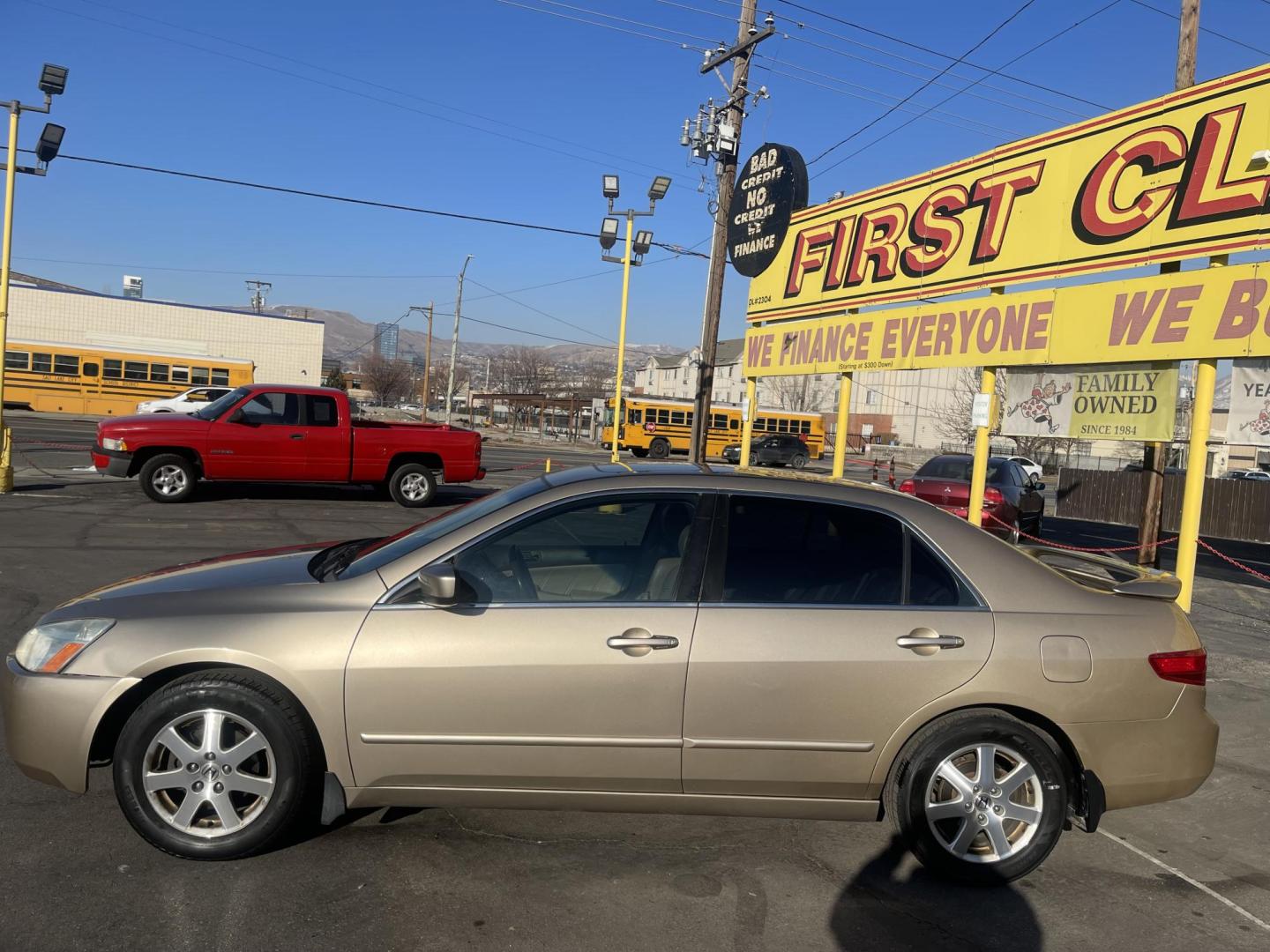 2005 Naples Gold Metallic /Tan Honda Accord EX (1HGCM66585A) with an 3.0Liter V6 engine, Automatic transmission, located at 801 South State Street, Salt Lake City, UT, 84111, (801) 328-0098, 40.751953, -111.888206 - Features: Alloy Wheels, Satellite Radio Ready, Front Seat Heaters, Sunroof(s), Leather Seats, ABS Brakes, CD Audio, Power Mirrors, Rear Spoiler, AM/FM Stereo, Cruise Control, Power Seat(s), Side Airbags, Air Conditioning, Overhead Airbags,	Power Windows, Traction Control, Automatic Transmission, Po - Photo#10