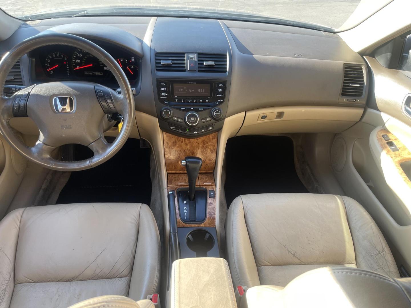 2005 Naples Gold Metallic /Tan Honda Accord EX (1HGCM66585A) with an 3.0Liter V6 engine, Automatic transmission, located at 801 South State Street, Salt Lake City, UT, 84111, (801) 328-0098, 40.751953, -111.888206 - Features: Alloy Wheels, Satellite Radio Ready, Front Seat Heaters, Sunroof(s), Leather Seats, ABS Brakes, CD Audio, Power Mirrors, Rear Spoiler, AM/FM Stereo, Cruise Control, Power Seat(s), Side Airbags, Air Conditioning, Overhead Airbags,	Power Windows, Traction Control, Automatic Transmission, Po - Photo#14
