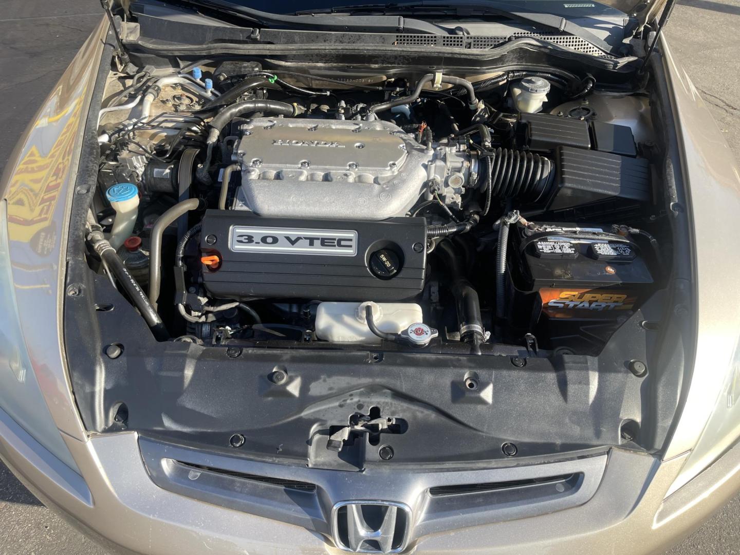 2005 Naples Gold Metallic /Tan Honda Accord EX (1HGCM66585A) with an 3.0Liter V6 engine, Automatic transmission, located at 801 South State Street, Salt Lake City, UT, 84111, (801) 328-0098, 40.751953, -111.888206 - Features: Alloy Wheels, Satellite Radio Ready, Front Seat Heaters, Sunroof(s), Leather Seats, ABS Brakes, CD Audio, Power Mirrors, Rear Spoiler, AM/FM Stereo, Cruise Control, Power Seat(s), Side Airbags, Air Conditioning, Overhead Airbags,	Power Windows, Traction Control, Automatic Transmission, Po - Photo#21