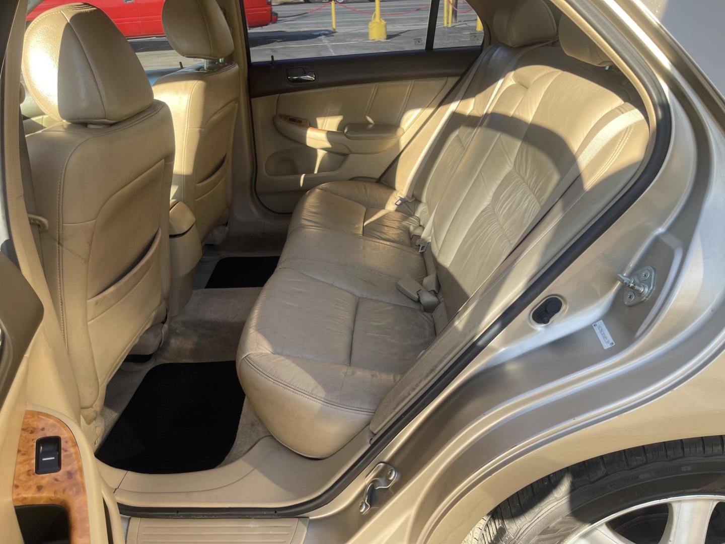 2005 Naples Gold Metallic /Tan Honda Accord EX (1HGCM66585A) with an 3.0Liter V6 engine, Automatic transmission, located at 801 South State Street, Salt Lake City, UT, 84111, (801) 328-0098, 40.751953, -111.888206 - Features: Alloy Wheels, Satellite Radio Ready, Front Seat Heaters, Sunroof(s), Leather Seats, ABS Brakes, CD Audio, Power Mirrors, Rear Spoiler, AM/FM Stereo, Cruise Control, Power Seat(s), Side Airbags, Air Conditioning, Overhead Airbags,	Power Windows, Traction Control, Automatic Transmission, Po - Photo#15