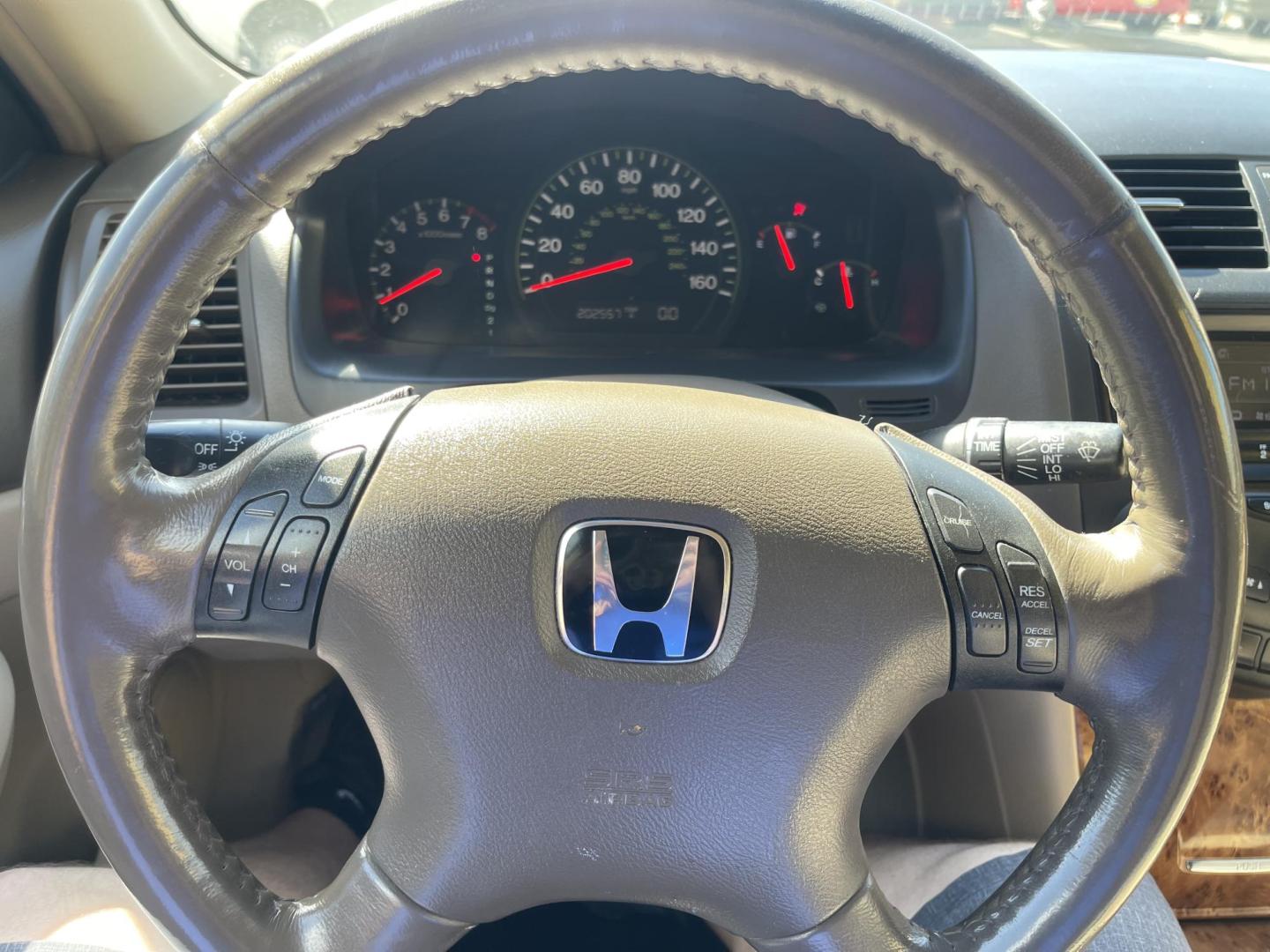 2005 Naples Gold Metallic /Tan Honda Accord EX (1HGCM66585A) with an 3.0Liter V6 engine, Automatic transmission, located at 801 South State Street, Salt Lake City, UT, 84111, (801) 328-0098, 40.751953, -111.888206 - Features: Alloy Wheels, Satellite Radio Ready, Front Seat Heaters, Sunroof(s), Leather Seats, ABS Brakes, CD Audio, Power Mirrors, Rear Spoiler, AM/FM Stereo, Cruise Control, Power Seat(s), Side Airbags, Air Conditioning, Overhead Airbags,	Power Windows, Traction Control, Automatic Transmission, Po - Photo#20