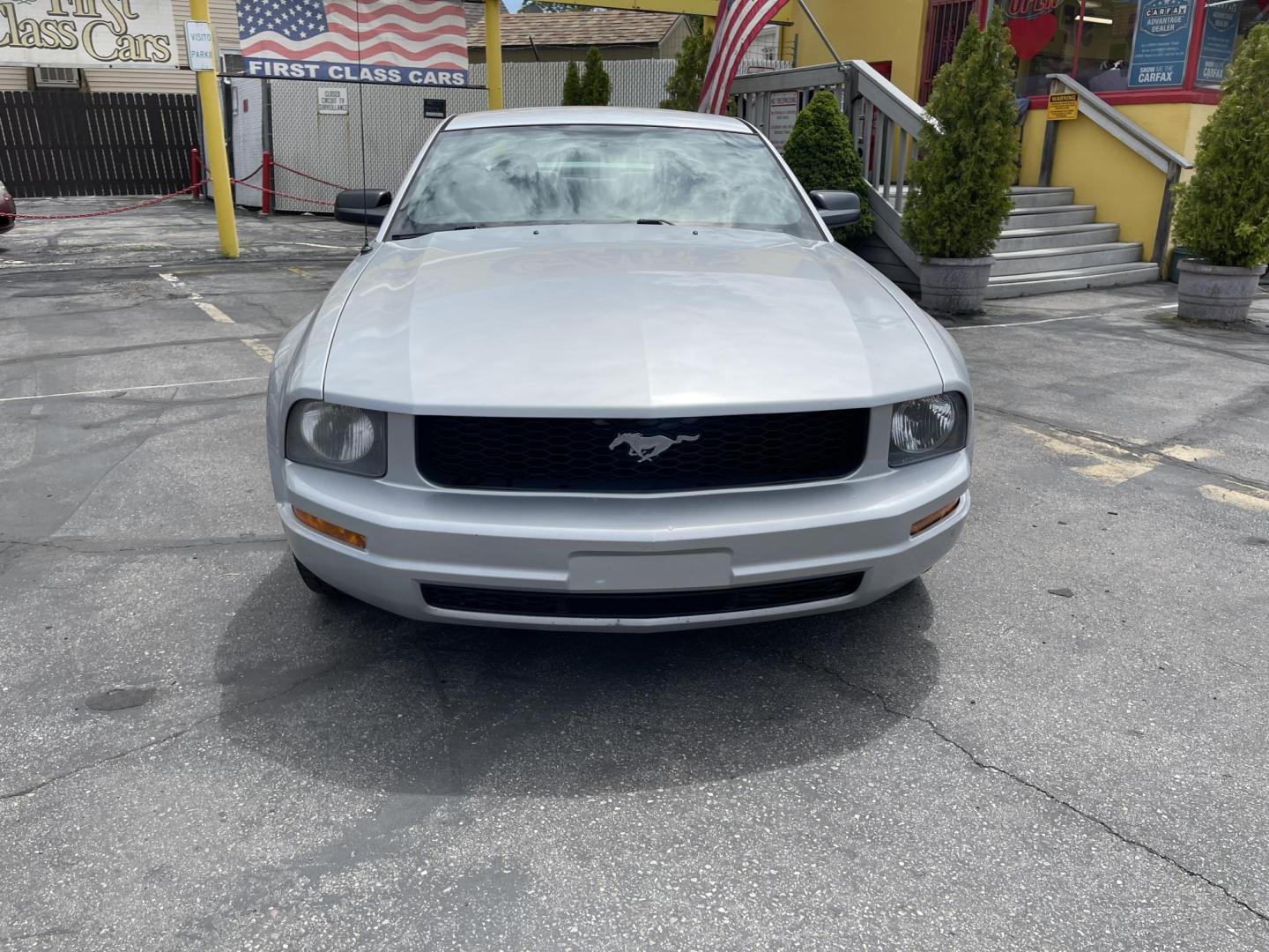 2005 Silver Sky Metallic /Black Ford Mustang Base (1ZVFT80N055) with an 4.0 L V6 engine, Automatic transmission, located at 801 South State Street, Salt Lake City, UT, 84111, (801) 328-0098, 40.751953, -111.888206 - Clean title! no rebuilt restored nice Mustang hard to find! Must see!!! Features: Alloy Wheels, Cloth Seats, ABS Brakes, Automatic Transmission, Power Locks, Power Windows, AM/FM Stereo, CD Audio, Power Mirrors, Rear Defroster, Air Conditioning, Cruise Control, Power Seat(s), Rear Spoiler * All ad - Photo#1