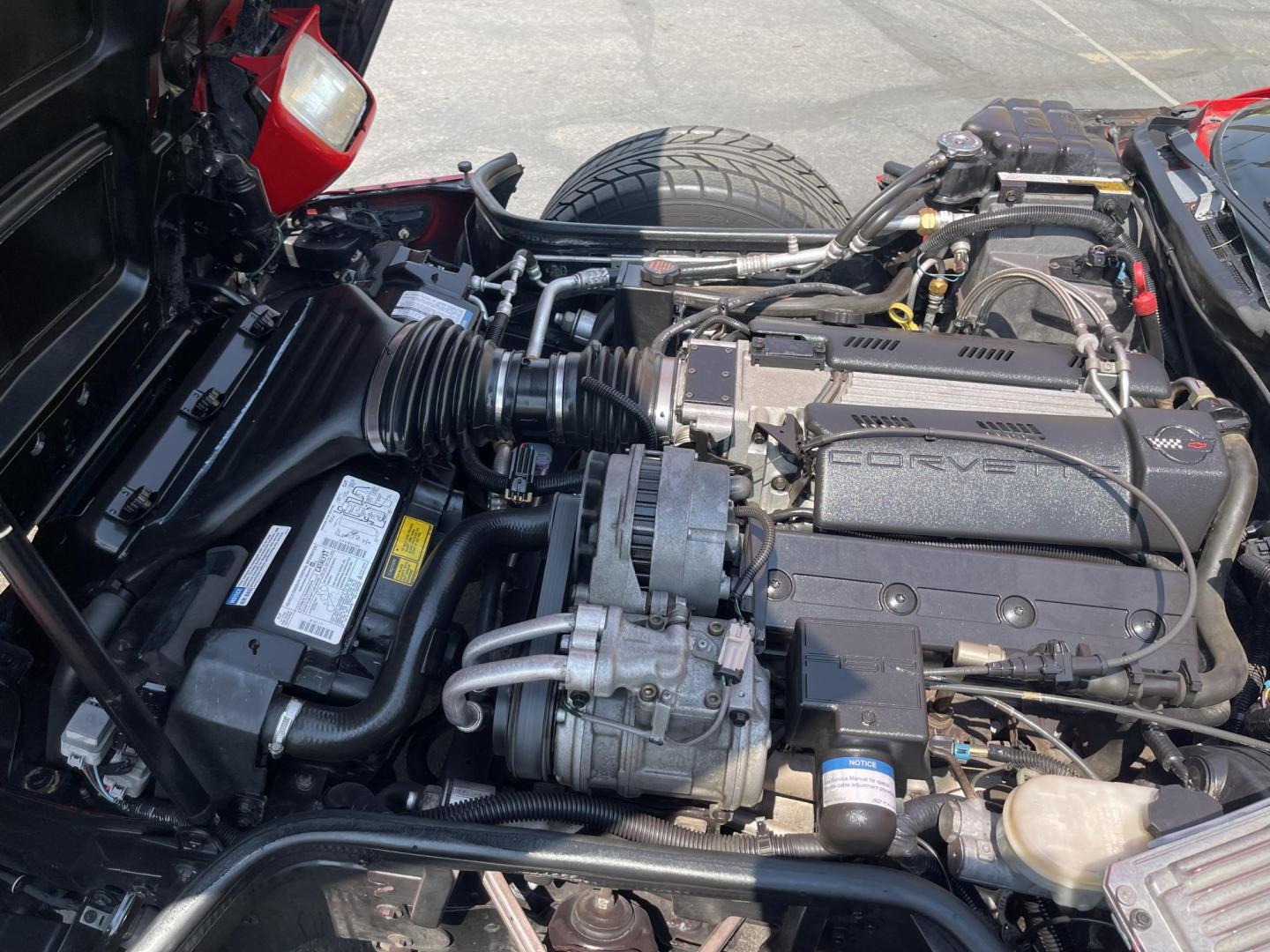1996 Salsa Red Pearl /Black Chevrolet Corvette Coupe (1G1YY22P0T5) with an 5.7L V8 OHV 12V engine, Automatic transmission, located at 801 South State Street, Salt Lake City, UT, 84111, (801) 328-0098, 40.751953, -111.888206 - 1 Owner car! Immaculate condition! Super low miles! No accidents on the Carfax history report. 1 owner very clean!!! Immaculate condition for the year make and miles! A must see for Corvette collectors and enthusiasts. Hard car to find. Features: Alloy Wheels, Leather Seats, ABS Brakes, Automatic - Photo#23