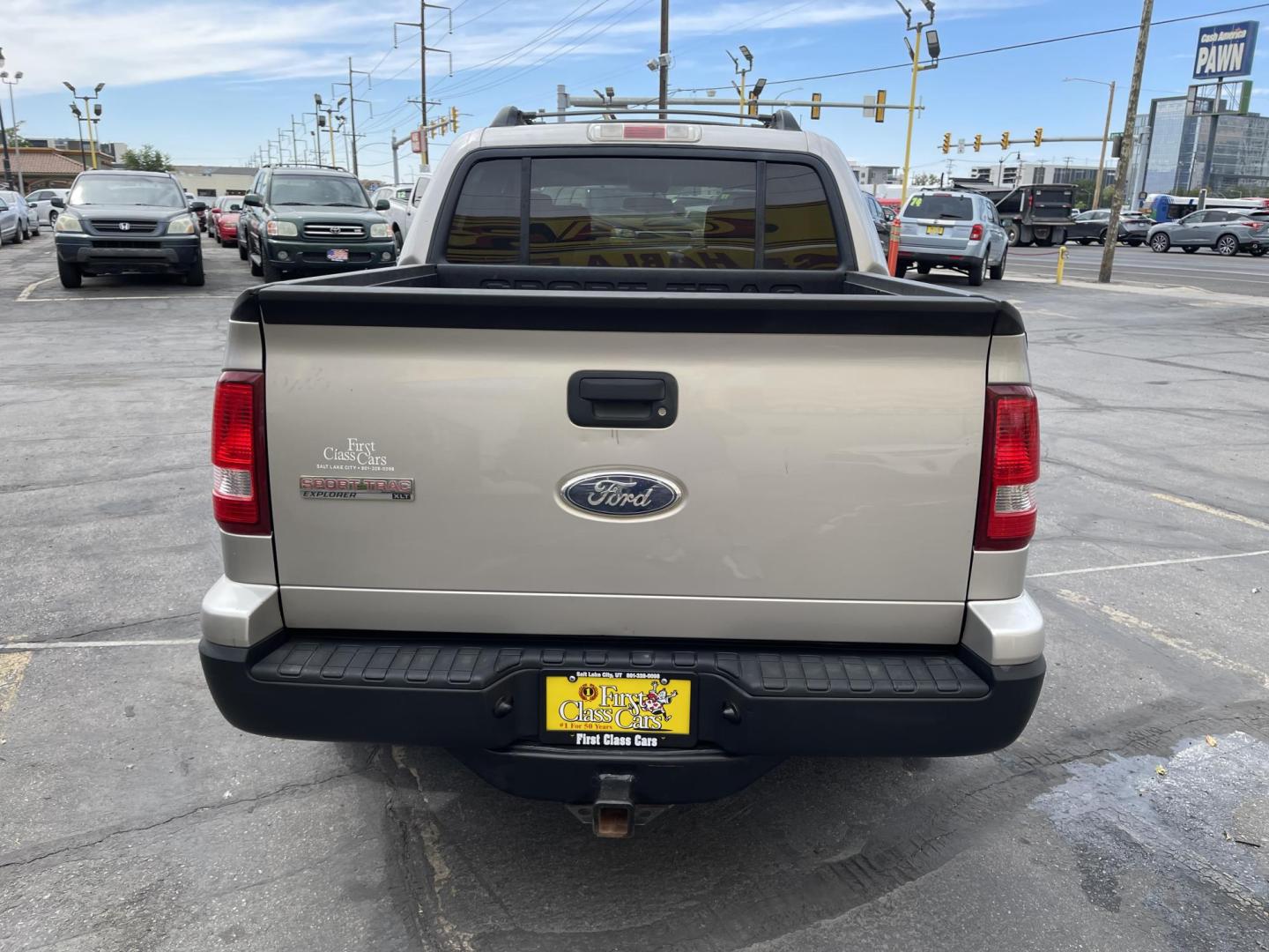2008 Silver Sky Metallic /Tan Ford Explorer Sport Trac XLT 4.0L 2WD (1FMEU31E58U) with an 4.0L V6 SOHC 12V engine, 5-Speed Automatic transmission, located at 801 South State Street, Salt Lake City, UT, 84111, (801) 328-0098, 40.751953, -111.888206 - Super clean hard to find! Clean Carfax no reported accidents clean title! Lots of regular service history shown on Carfax vehicle has been maintained and taken care of. Features: Alloy Wheels, Satellite Radio Ready, Cloth Seats, Tow Hitch, Running Boards, ABS Brakes, CD Audio, Power Locks, Tractio - Photo#6