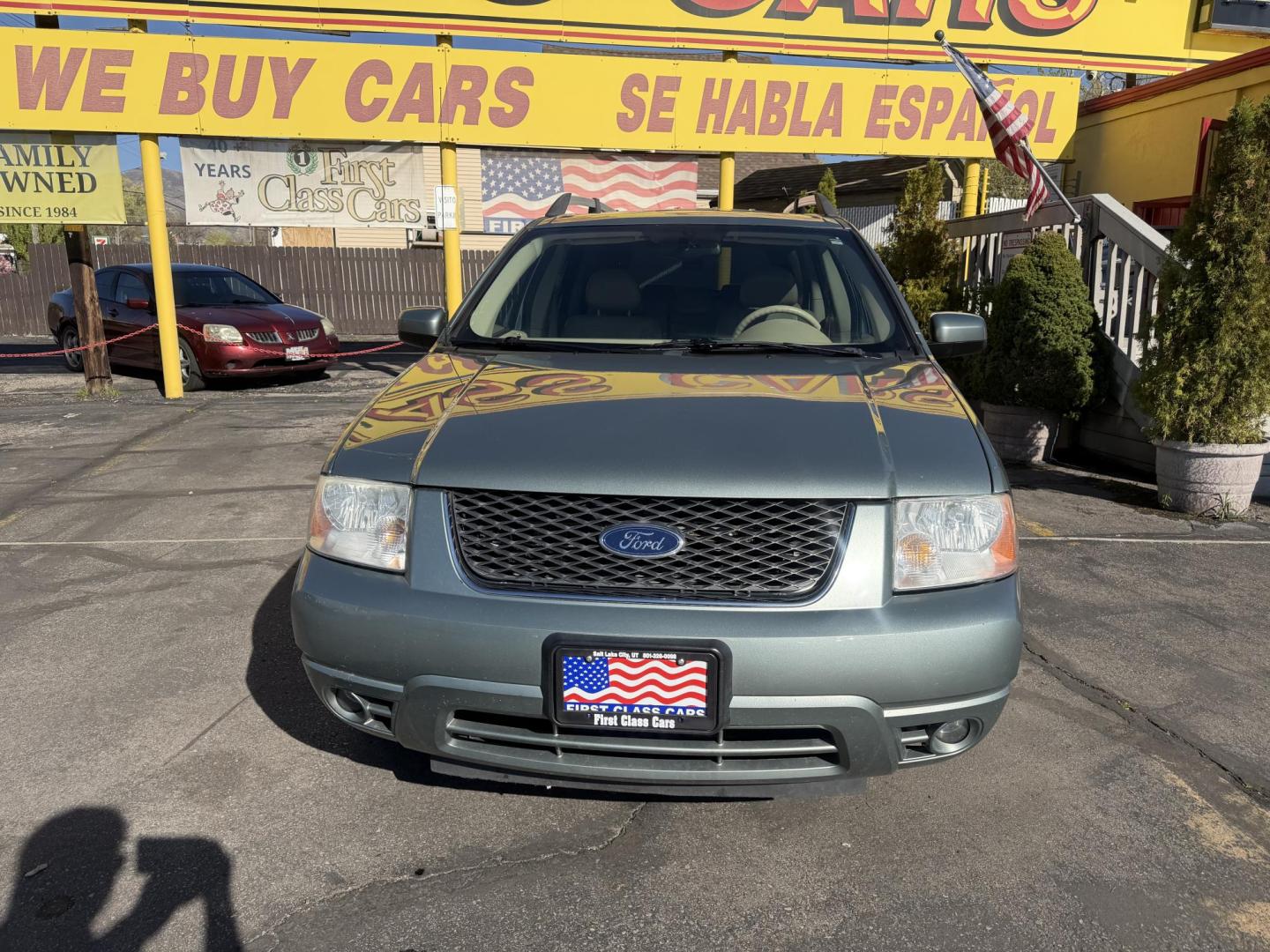 2005 Evergreen Frost Metallic /Tan Ford Freestyle Limited AWD (1FMDK06105G) with an 3.0L V6 DOHC 24V engine, Automatic CVT Overdrive transmission, located at 801 South State Street, Salt Lake City, UT, 84111, (801) 328-0098, 40.751953, -111.888206 - Clean title no reported accidents on Carfax history report. Very nice in great condition for the year and miles. It is in great shape inside and out! Comes with 3rd row seating! Passed all inspections through a certified mechanic and eligible for up to a 5 year warranty that can be added to the car. - Photo#2