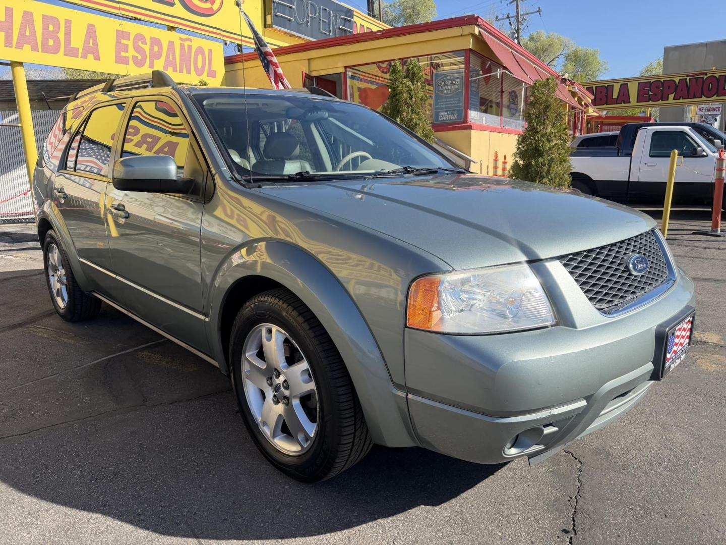 2005 Evergreen Frost Metallic /Tan Ford Freestyle Limited AWD (1FMDK06105G) with an 3.0L V6 DOHC 24V engine, Automatic CVT Overdrive transmission, located at 801 South State Street, Salt Lake City, UT, 84111, (801) 328-0098, 40.751953, -111.888206 - Clean title no reported accidents on Carfax history report. Very nice in great condition for the year and miles. It is in great shape inside and out! Comes with 3rd row seating! Passed all inspections through a certified mechanic and eligible for up to a 5 year warranty that can be added to the car. - Photo#3