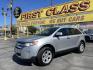 2011 Satin Silver Metallic /Black Ford Edge SEL FWD (2FMDK3JC2BB) with an 3.5L V6 DOHC 24V engine, 6-Speed Automatic transmission, located at 801 South State Street, Salt Lake City, UT, 84111, (801) 328-0098, 40.751953, -111.888206 - Clean Carfax no reported accidents on Carfax! Nice SUV! Features: Alloy Wheels, Parking Sensors, Bluetooth Technology, Satellite Radio Ready, Cloth Seats, SiriusXM Trial Available, ABS Brakes, Auxiliary Audio Input, Power Locks, Rear Defroster, AM/FM Stereo, CD Audio, Power Mirrors, Side Airbags, - Photo#1