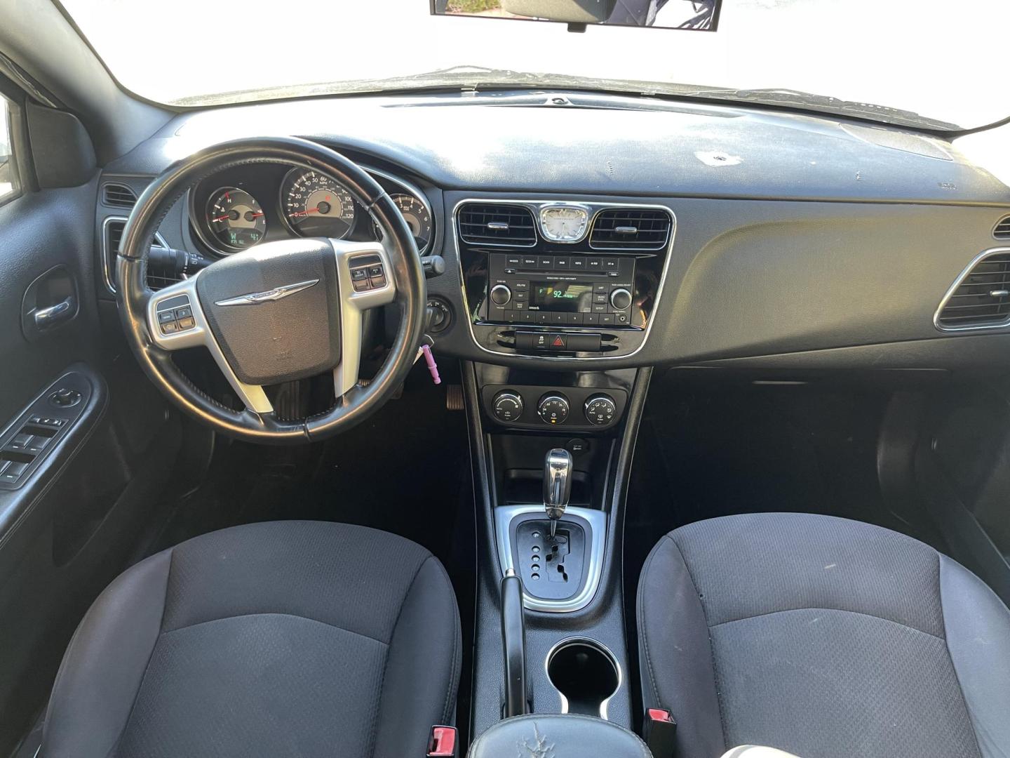 2013 Galaxy White /Black Chrysler 200 Touring (1C3CCBBG1DN) with an 3.6L V6 DOHC 24V FFV engine, 6-Speed Automatic transmission, located at 801 South State Street, Salt Lake City, UT, 84111, (801) 328-0098, 40.751953, -111.888206 - Clean title! No reported accidents on Carfax! Features: Alloy Wheels, Cloth Seats, Satellite Radio Ready, ABS Brakes, Auxiliary Audio Input, Power Locks, Rear Defroster, AM/FM Stereo, CD Audio, Power Mirrors, Side Airbags, Air Conditioning, Cruise Control, Power Seat(s), Traction Control, Automati - Photo#14