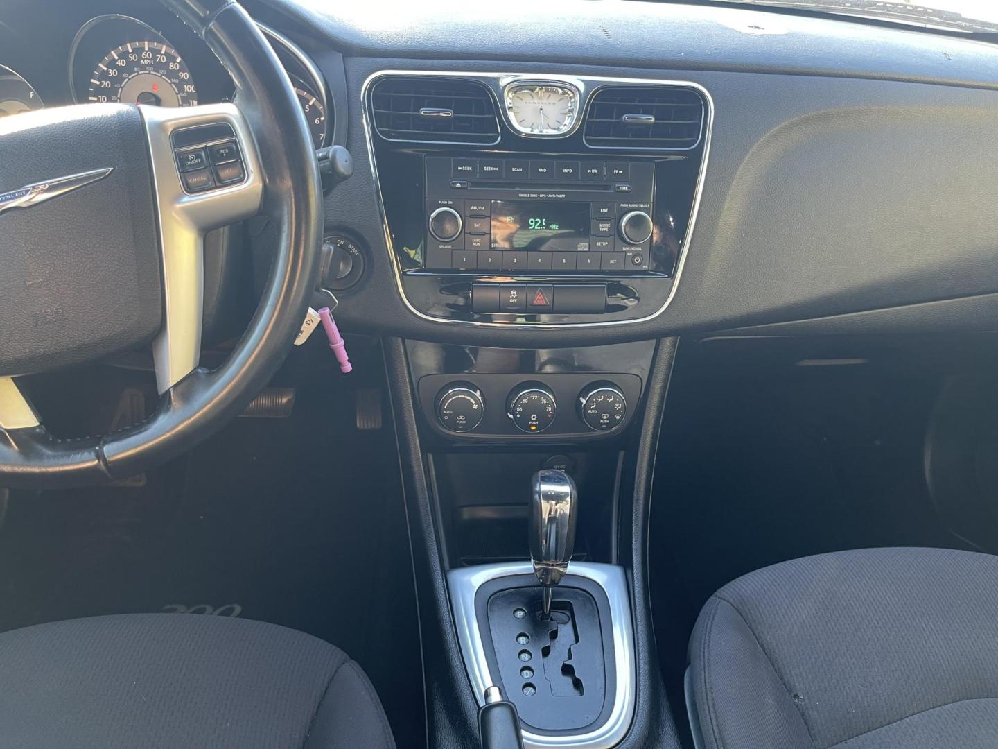 2013 Galaxy White /Black Chrysler 200 Touring (1C3CCBBG1DN) with an 3.6L V6 DOHC 24V FFV engine, 6-Speed Automatic transmission, located at 801 South State Street, Salt Lake City, UT, 84111, (801) 328-0098, 40.751953, -111.888206 - Clean title! No reported accidents on Carfax! Features: Alloy Wheels, Cloth Seats, Satellite Radio Ready, ABS Brakes, Auxiliary Audio Input, Power Locks, Rear Defroster, AM/FM Stereo, CD Audio, Power Mirrors, Side Airbags, Air Conditioning, Cruise Control, Power Seat(s), Traction Control, Automati - Photo#15