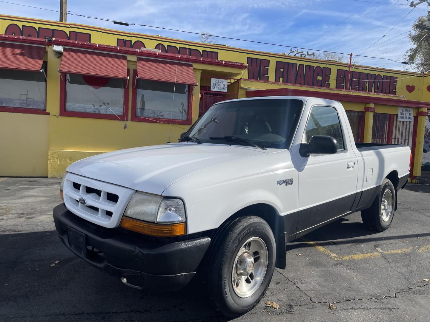 1999 Artic White /Gray Ford Ranger XL Reg. Cab Long Bed (1FTYR10V4XP) with an 3.0L V6 OHV 12V FFV engine, Automatic transmission, located at 801 South State Street, Salt Lake City, UT, 84111, (801) 328-0098, 40.751953, -111.888206 - Hard to find small fuel efficient truck! In great running condition for the year, make and miles! New bed liner has been sprayed in the bed! Clean truck in good running condition! Perfect for anyone looking to run a small business and need a truck for multiple needs. Features: 4 cylinder 3.0 liter - Photo#1