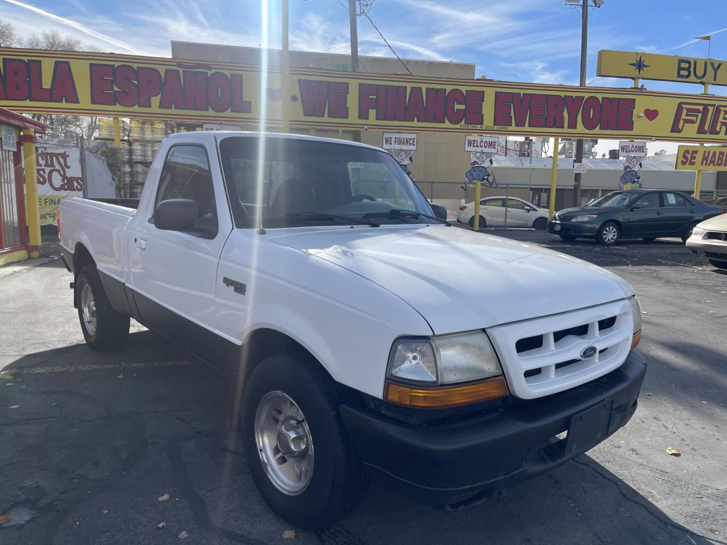 1999 Artic White /Gray Ford Ranger XL Reg. Cab Long Bed (1FTYR10V4XP) with an 3.0L V6 OHV 12V FFV engine, Automatic transmission, located at 801 South State Street, Salt Lake City, UT, 84111, (801) 328-0098, 40.751953, -111.888206 - Hard to find small fuel efficient truck! In great running condition for the year, make and miles! New bed liner has been sprayed in the bed! Clean truck in good running condition! Perfect for anyone looking to run a small business and need a truck for multiple needs. Features: 4 cylinder 3.0 liter - Photo#5