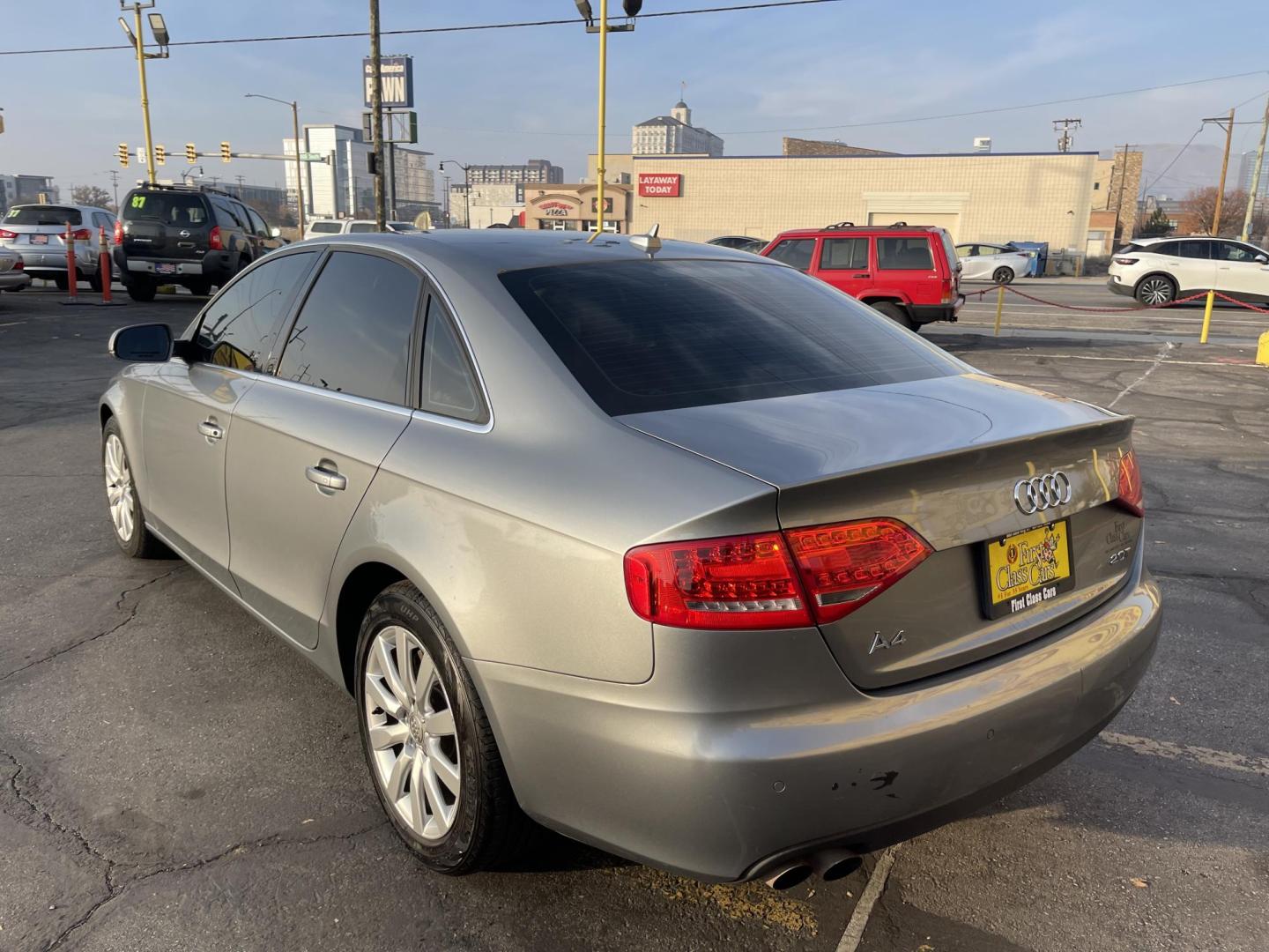 2010 Sterling Gray Metallic /Black Audi A4 2.0 T Sedan FrontTrak Multitronic (WAUEFAFL7AN) with an 2.0L L4 DOHC 16V TURBO engine, Continuously Variable Transmisson transmission, located at 801 South State Street, Salt Lake City, UT, 84111, (801) 328-0098, 40.751953, -111.888206 - Very nice clean Audi A4 2.0T Premium Plus! Clean title! Hard to fin car in great shape! Carfax shows regular service and maintenance has been done.Tires look like they are in good condition. Features: Alloy Wheels, Rear View Camera, Bluetooth Technology, Satellite Radio Ready, Front Seat Heaters, - Photo#9