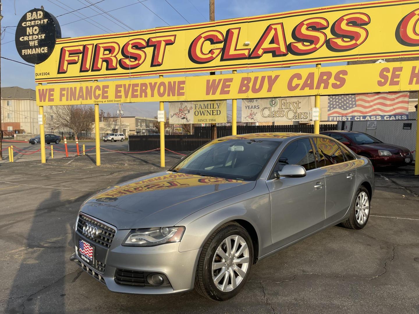 2010 Sterling Gray Metallic /Black Audi A4 2.0 T Sedan FrontTrak Multitronic (WAUEFAFL7AN) with an 2.0L L4 DOHC 16V TURBO engine, Continuously Variable Transmisson transmission, located at 801 South State Street, Salt Lake City, UT, 84111, (801) 328-0098, 40.751953, -111.888206 - Very nice clean Audi A4 2.0T Premium Plus! Clean title! Hard to fin car in great shape! Carfax shows regular service and maintenance has been done.Tires look like they are in good condition. Features: Alloy Wheels, Rear View Camera, Bluetooth Technology, Satellite Radio Ready, Front Seat Heaters, - Photo#1