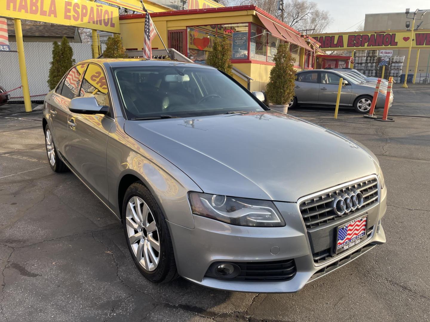2010 Sterling Gray Metallic /Black Audi A4 2.0 T Sedan FrontTrak Multitronic (WAUEFAFL7AN) with an 2.0L L4 DOHC 16V TURBO engine, Continuously Variable Transmisson transmission, located at 801 South State Street, Salt Lake City, UT, 84111, (801) 328-0098, 40.751953, -111.888206 - Very nice clean Audi A4 2.0T Premium Plus! Clean title! Hard to fin car in great shape! Carfax shows regular service and maintenance has been done.Tires look like they are in good condition. Features: Alloy Wheels, Rear View Camera, Bluetooth Technology, Satellite Radio Ready, Front Seat Heaters, - Photo#4
