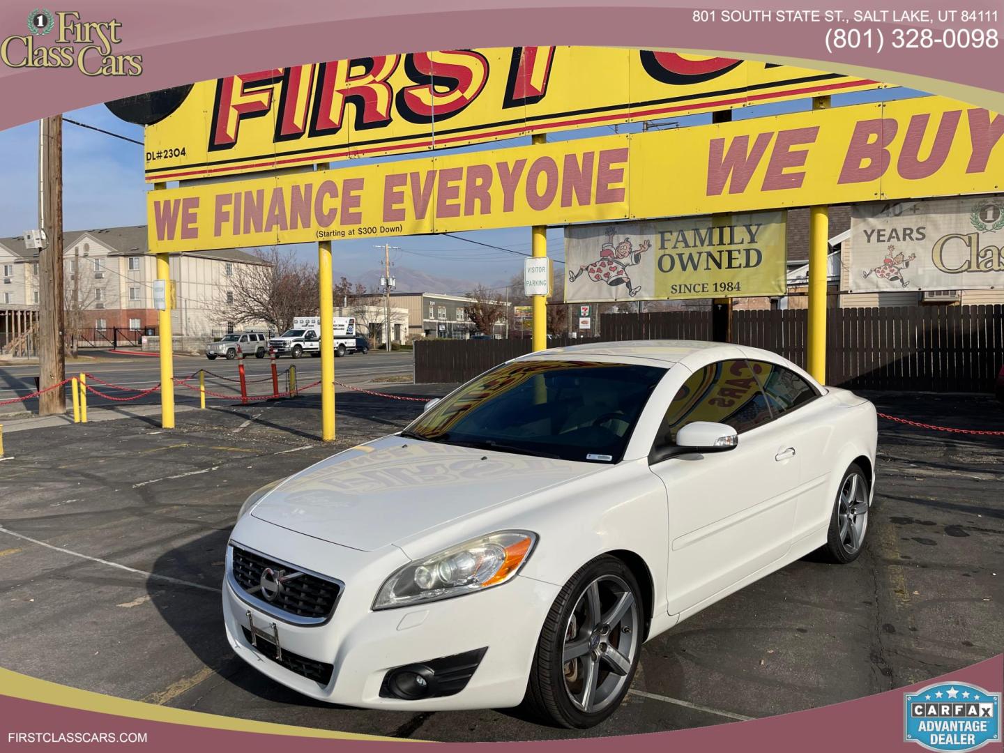 2011 Artic White /Tan Volvo C70 T5 (YV1672MC8BJ) with an 2.5L L5 DOHC 20V TURBO engine, 6-Speed Manual Overdrive transmission, located at 801 South State Street, Salt Lake City, UT, 84111, (801) 328-0098, 40.751953, -111.888206 - Clean title! Real nice car in great condition for the year, make and miles! Must see car for anyone looking for a nice clean car! Features: Alloy Wheels, Memory Seat(s), Bluetooth Technology, Parking Sensors, Front Seat Heaters, Quad Seats, Hard Top, Turbo Charged Engine, Leather Seats ABS Brakes, - Photo#0