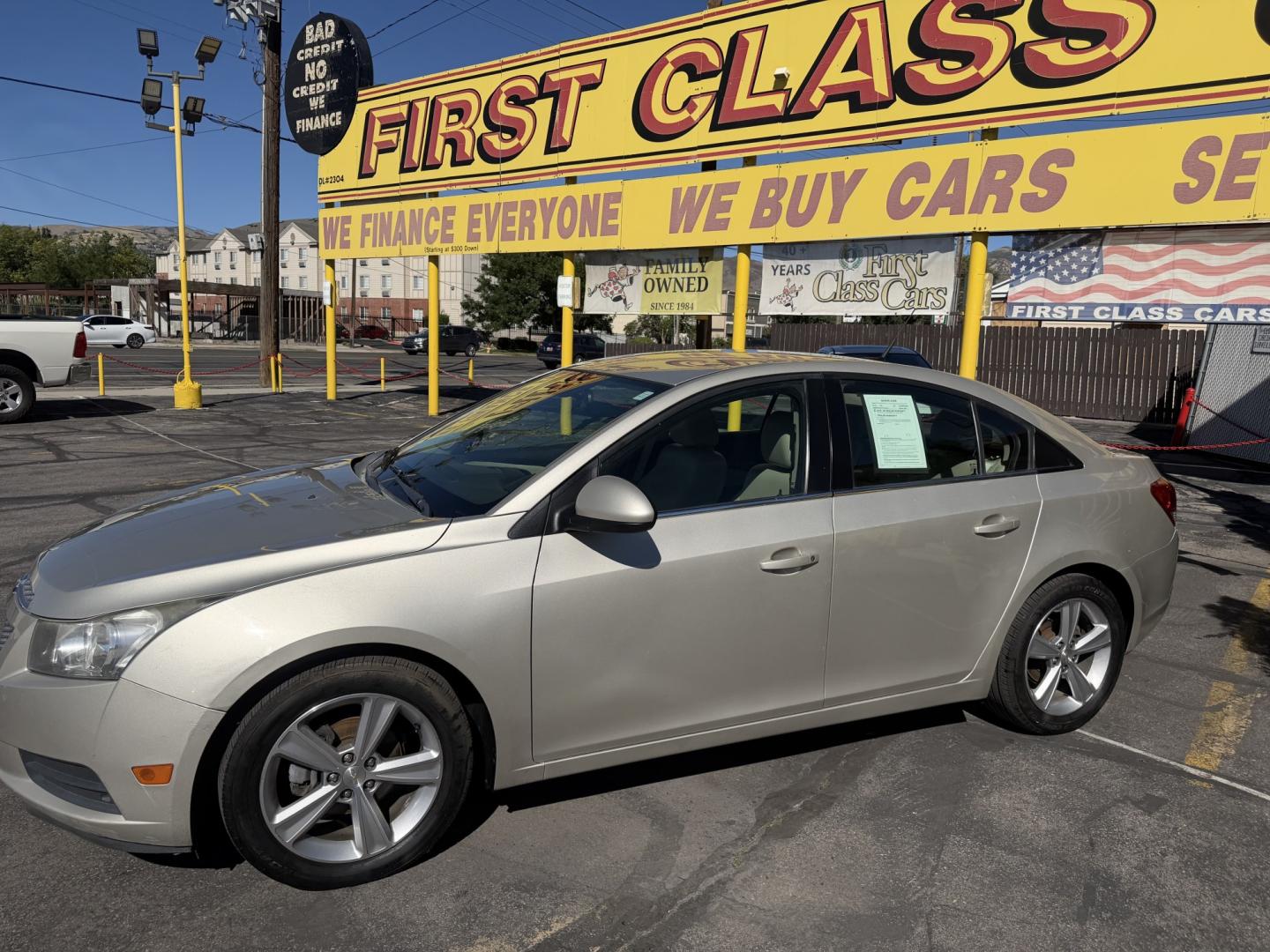2013 Harvest Gold Metallic /Tan Chevrolet Cruze 2LT Auto (1G1PE5SB7D7) with an 1.4L L4 DOHC 16V TURBO engine, 6-Speed Automatic transmission, located at 801 South State Street, Salt Lake City, UT, 84111, (801) 328-0098, 40.751953, -111.888206 - Clean title! No reported accidents on Carfax! In great condition for the year make and miles. Low miles hard to find!!! Features: Leather Seats, Heated Seats, Alloy Wheels, Satellite Radio Ready, Bluetooth Technology, Turbo Charged Engine, Cloth Seats, ABS Brakes, Auxiliary Audio Input, Power Lock- Photo#9