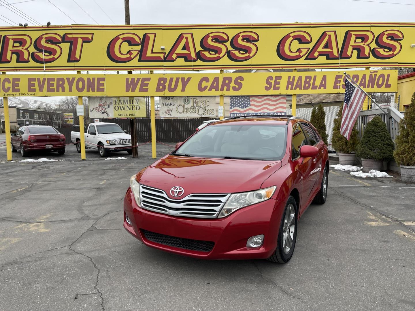 2009 Rallye Red /Tan Toyota Venza AWD V6 (4T3BK11A69U) with an 3.5L V6 DOHC 24V engine, 6-Speed Automatic transmission, located at 801 South State Street, Salt Lake City, UT, 84111, (801) 328-0098, 40.751953, -111.888206 - Clean title! Great in the snow with AWD! Nice car with great gas mileage and good in the Utah snow! Must see for anyone looking for a nice affordable AWD!!! Features: 20 Inch Plus Wheels, Cloth Seats, AWD, Rear View Camera, Alloy Wheels, Satellite Radio Ready, ABS Brakes, CD Audio, Power Mirrors, S - Photo#1