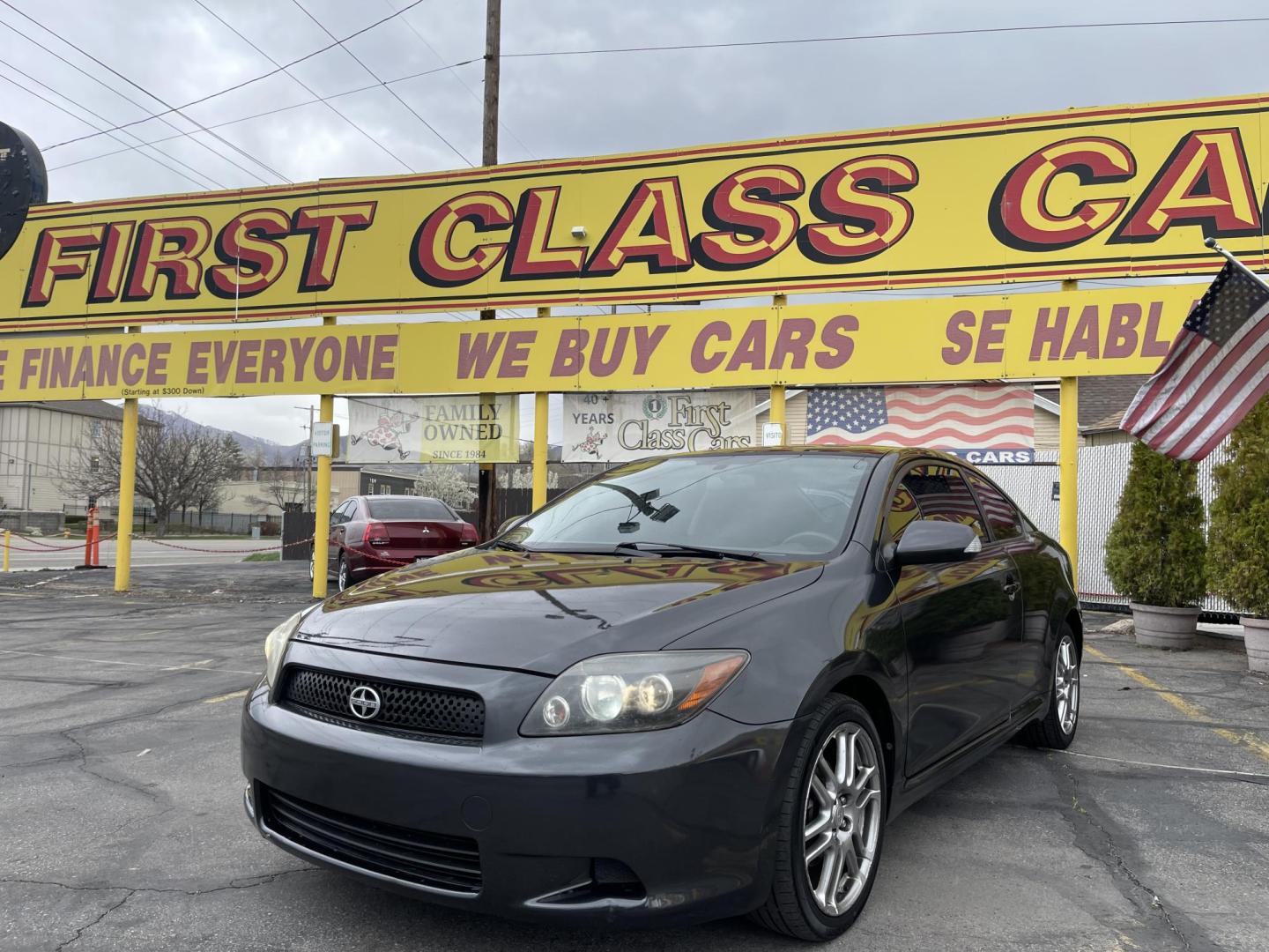 2010 Mineral Gray Metallic /BLACK Scion tC Sports Coupe 4-Spd AT (JTKDE3B74A0) with an 2.4L L4 DOHC 16V engine, 4-Speed Automatic transmission, located at 801 South State Street, Salt Lake City, UT, 84111, (801) 328-0098, 40.751953, -111.888206 - Clean title! Clean Carfax no accidents reported on Carfax history report! Vehicle has been meticulously maintained according to the Carfax report. Good on gas the 2010 Scion tC with the 2.4L automatic engine is EPA-estimated to get 21 mpg in the city and 29 mpg on the highway. Features: Alloy Whee - Photo#1