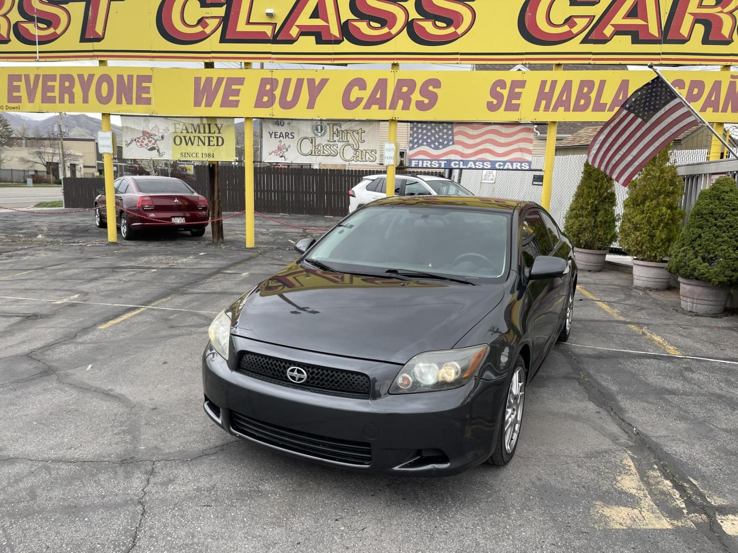 2010 Mineral Gray Metallic /BLACK Scion tC Sports Coupe 4-Spd AT (JTKDE3B74A0) with an 2.4L L4 DOHC 16V engine, 4-Speed Automatic transmission, located at 801 South State Street, Salt Lake City, UT, 84111, (801) 328-0098, 40.751953, -111.888206 - Clean title! Clean Carfax no accidents reported on Carfax history report! Vehicle has been meticulously maintained according to the Carfax report. Good on gas the 2010 Scion tC with the 2.4L automatic engine is EPA-estimated to get 21 mpg in the city and 29 mpg on the highway. Features: Alloy Whee - Photo#2