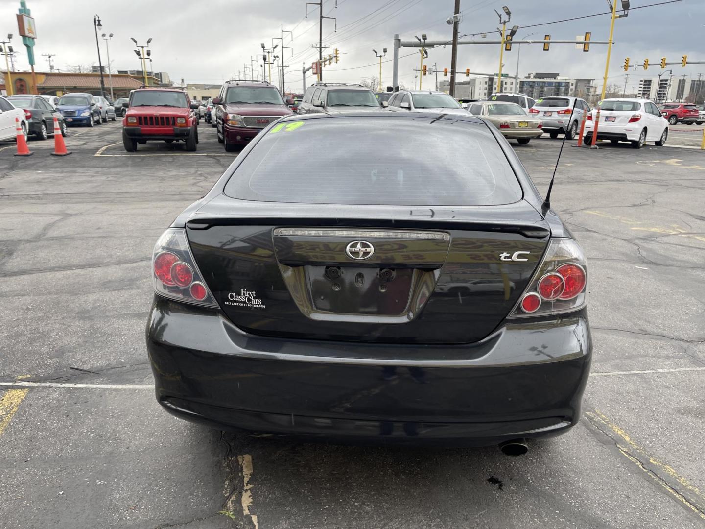 2010 Mineral Gray Metallic /BLACK Scion tC Sports Coupe 4-Spd AT (JTKDE3B74A0) with an 2.4L L4 DOHC 16V engine, 4-Speed Automatic transmission, located at 801 South State Street, Salt Lake City, UT, 84111, (801) 328-0098, 40.751953, -111.888206 - Clean title! Clean Carfax no accidents reported on Carfax history report! Vehicle has been meticulously maintained according to the Carfax report. Good on gas the 2010 Scion tC with the 2.4L automatic engine is EPA-estimated to get 21 mpg in the city and 29 mpg on the highway. Features: Alloy Whee - Photo#7