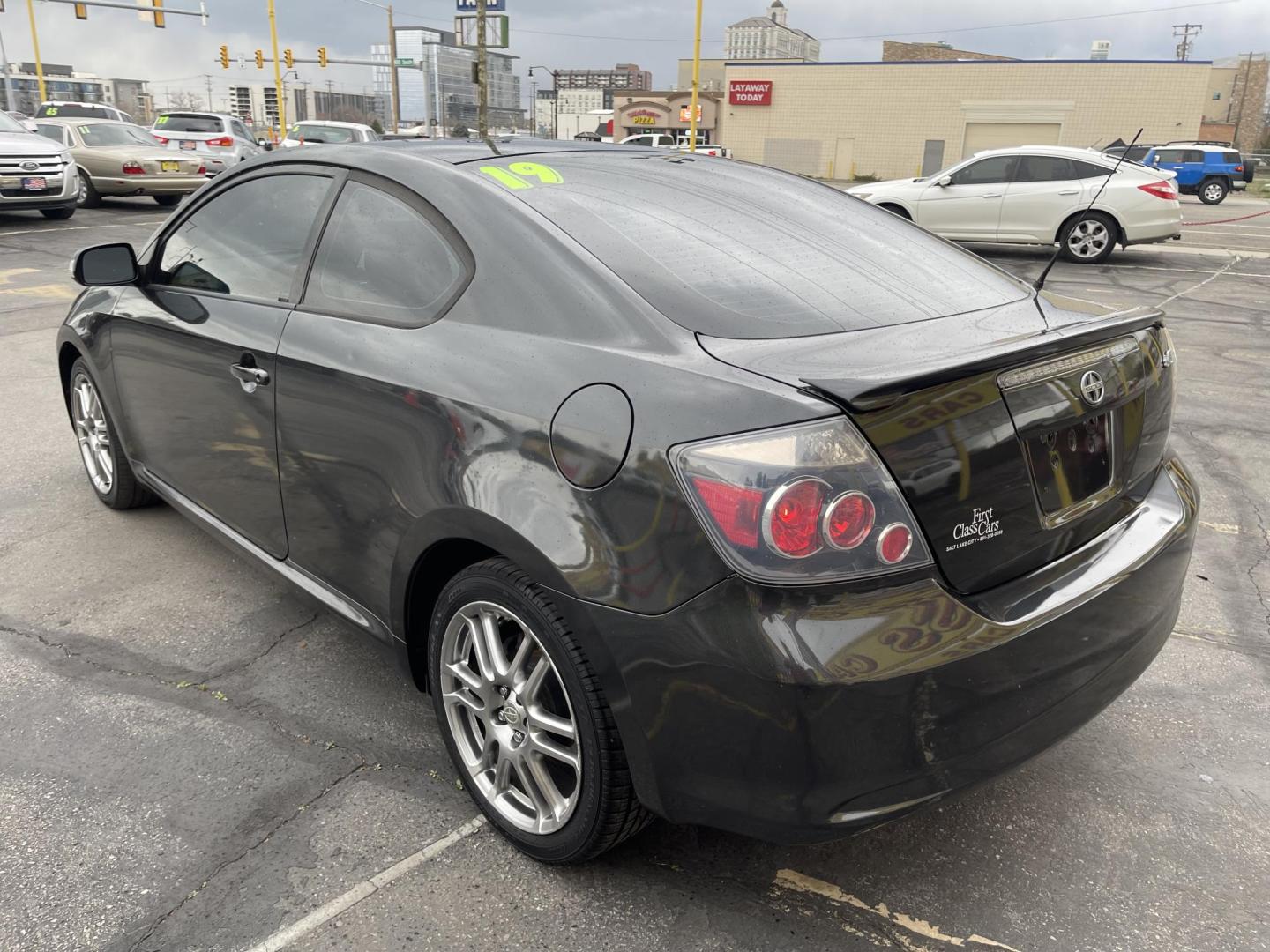2010 Mineral Gray Metallic /BLACK Scion tC Sports Coupe 4-Spd AT (JTKDE3B74A0) with an 2.4L L4 DOHC 16V engine, 4-Speed Automatic transmission, located at 801 South State Street, Salt Lake City, UT, 84111, (801) 328-0098, 40.751953, -111.888206 - Clean title! Clean Carfax no accidents reported on Carfax history report! Vehicle has been meticulously maintained according to the Carfax report. Good on gas the 2010 Scion tC with the 2.4L automatic engine is EPA-estimated to get 21 mpg in the city and 29 mpg on the highway. Features: Alloy Whee - Photo#8