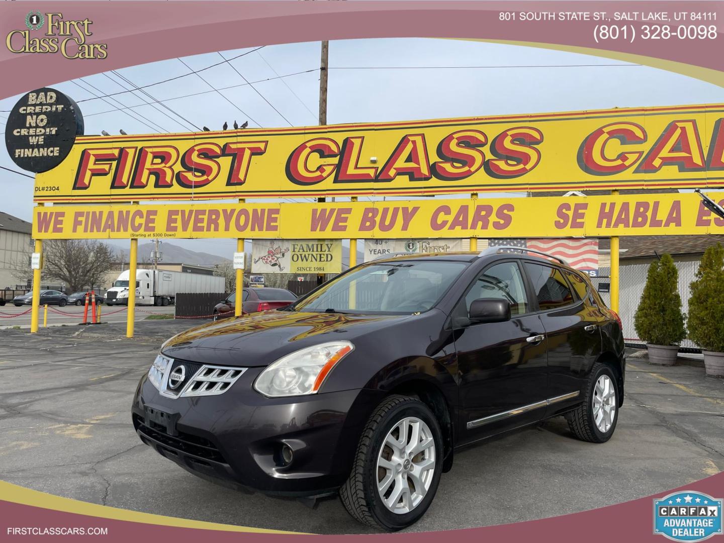 2011 Black Cherry /Tan Nissan Rogue S AWD (JN8AS5MV4BW) with an 2.5L L4 DOHC 16V engine, CVT transmission, located at 801 South State Street, Salt Lake City, UT, 84111, (801) 328-0098, 40.751953, -111.888206 - Clean title! No accidents on Carfax!!! Immaculate condition inside and out hard find! Must see for anyone looking for a clean affordable suv with AWD great in the snow! Only 2 previous owners according to Carfax!!! Features: 4WD/AWD, Bluetooth Technology, Cloth Seats, ABS Brakes, Auxiliary Audio In - Photo#0