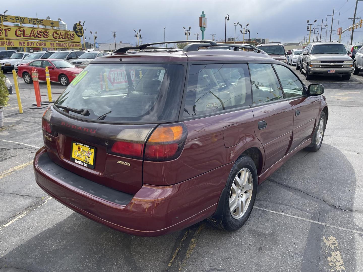 2003 Rallye Red /Tan Subaru Outback Wagon w/ All-weather Package (4S3BH675837) with an 2.5L H4 SOHC 16V engine, 4-Speed Automatic Overdrive transmission, located at 801 South State Street, Salt Lake City, UT, 84111, (801) 328-0098, 40.751953, -111.888206 - AWD! 2.5Liter 4 cylinder good on gas! Clean title! No accidents on Carfax, vehicle has a clean Carfax and has been meticulously maintained according to Carfax over 68 service records reported to Carfax that include maintenance, oil changes timing belt and several other records!!! Features: AWD, Pow - Photo#5