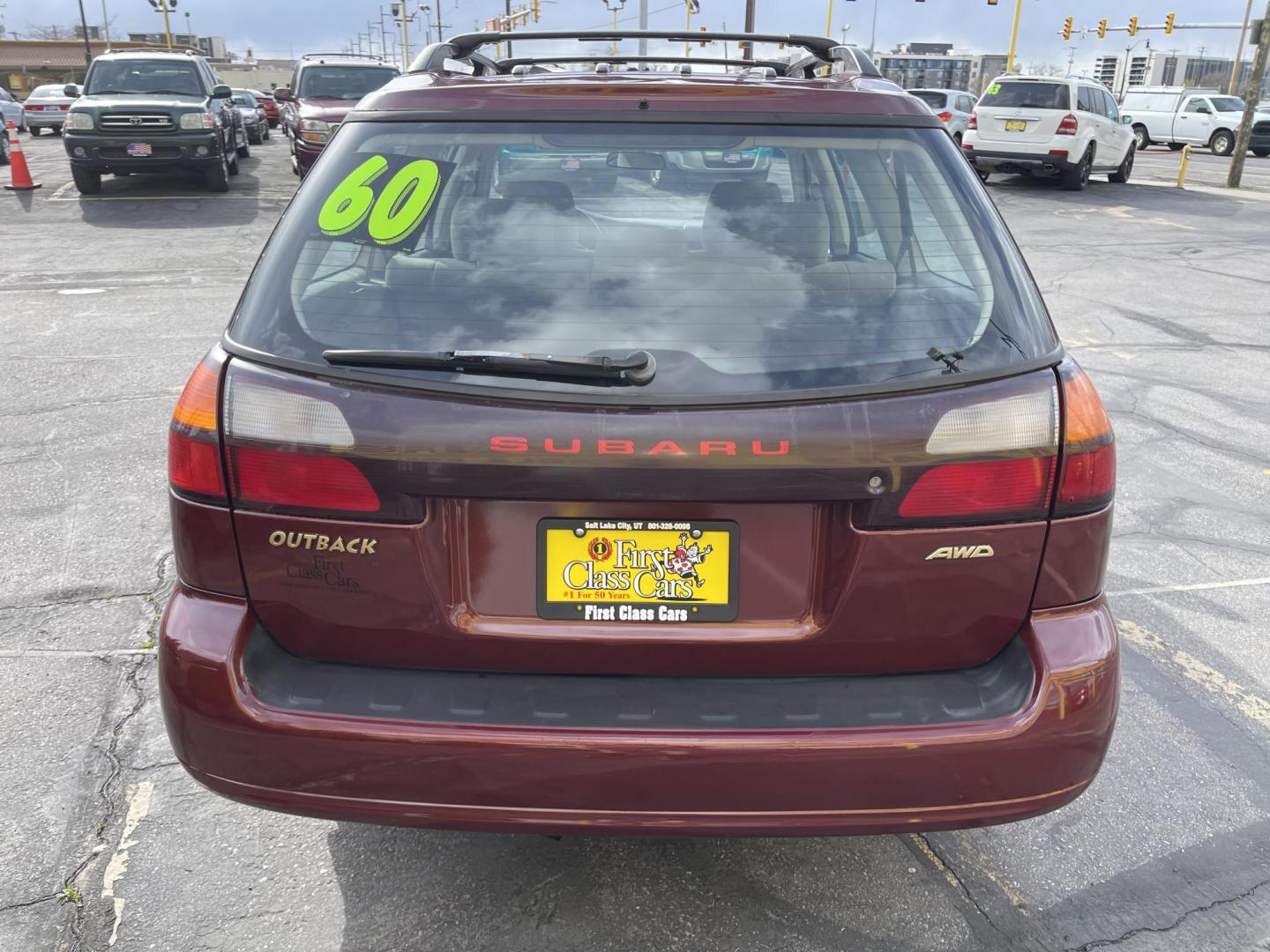 2003 Rallye Red /Tan Subaru Outback Wagon w/ All-weather Package (4S3BH675837) with an 2.5L H4 SOHC 16V engine, 4-Speed Automatic Overdrive transmission, located at 801 South State Street, Salt Lake City, UT, 84111, (801) 328-0098, 40.751953, -111.888206 - AWD! 2.5Liter 4 cylinder good on gas! Clean title! No accidents on Carfax, vehicle has a clean Carfax and has been meticulously maintained according to Carfax over 68 service records reported to Carfax that include maintenance, oil changes timing belt and several other records!!! Features: AWD, Pow - Photo#6
