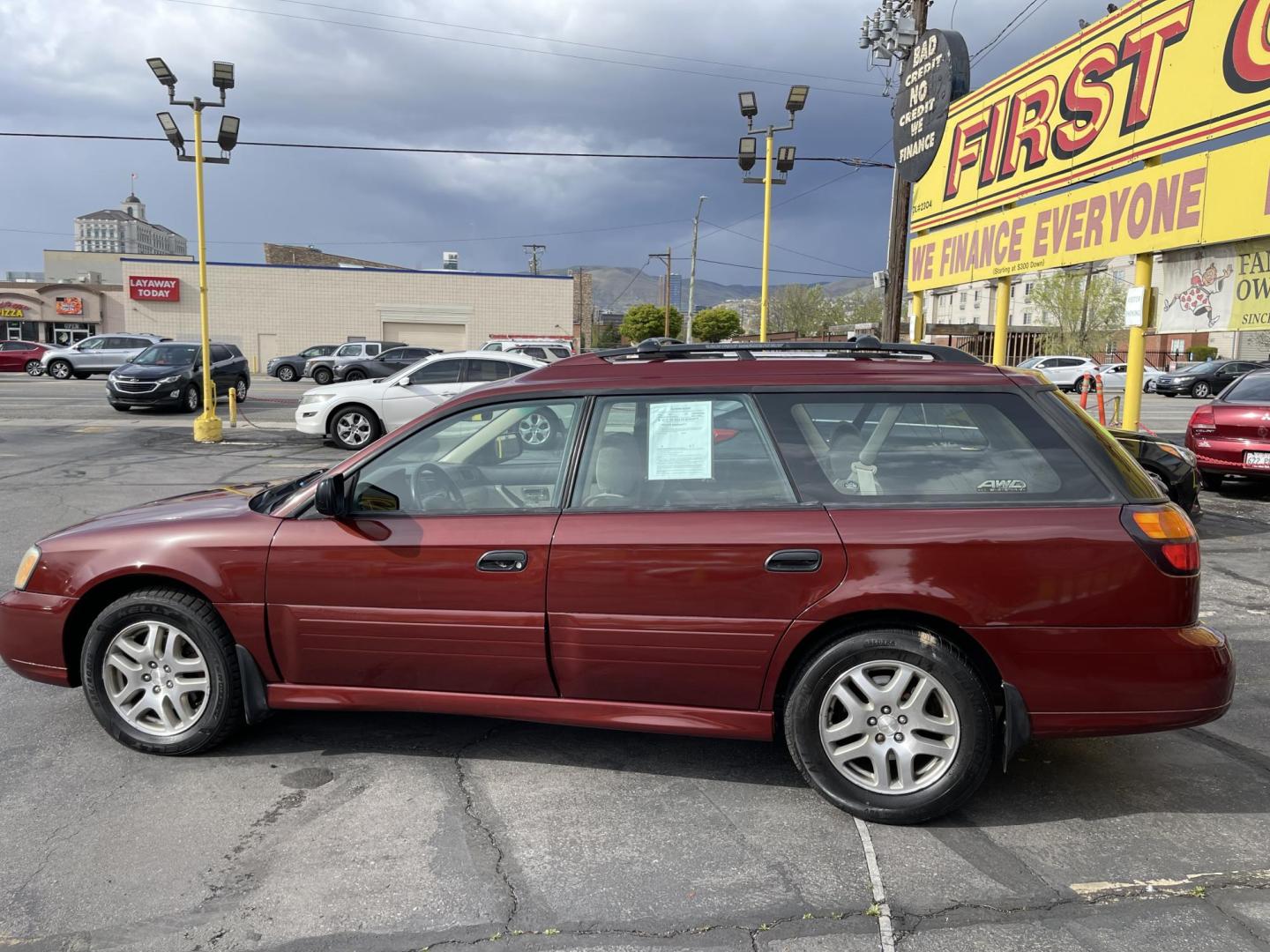 2003 Rallye Red /Tan Subaru Outback Wagon w/ All-weather Package (4S3BH675837) with an 2.5L H4 SOHC 16V engine, 4-Speed Automatic Overdrive transmission, located at 801 South State Street, Salt Lake City, UT, 84111, (801) 328-0098, 40.751953, -111.888206 - AWD! 2.5Liter 4 cylinder good on gas! Clean title! No accidents on Carfax, vehicle has a clean Carfax and has been meticulously maintained according to Carfax over 68 service records reported to Carfax that include maintenance, oil changes timing belt and several other records!!! Features: AWD, Pow - Photo#8
