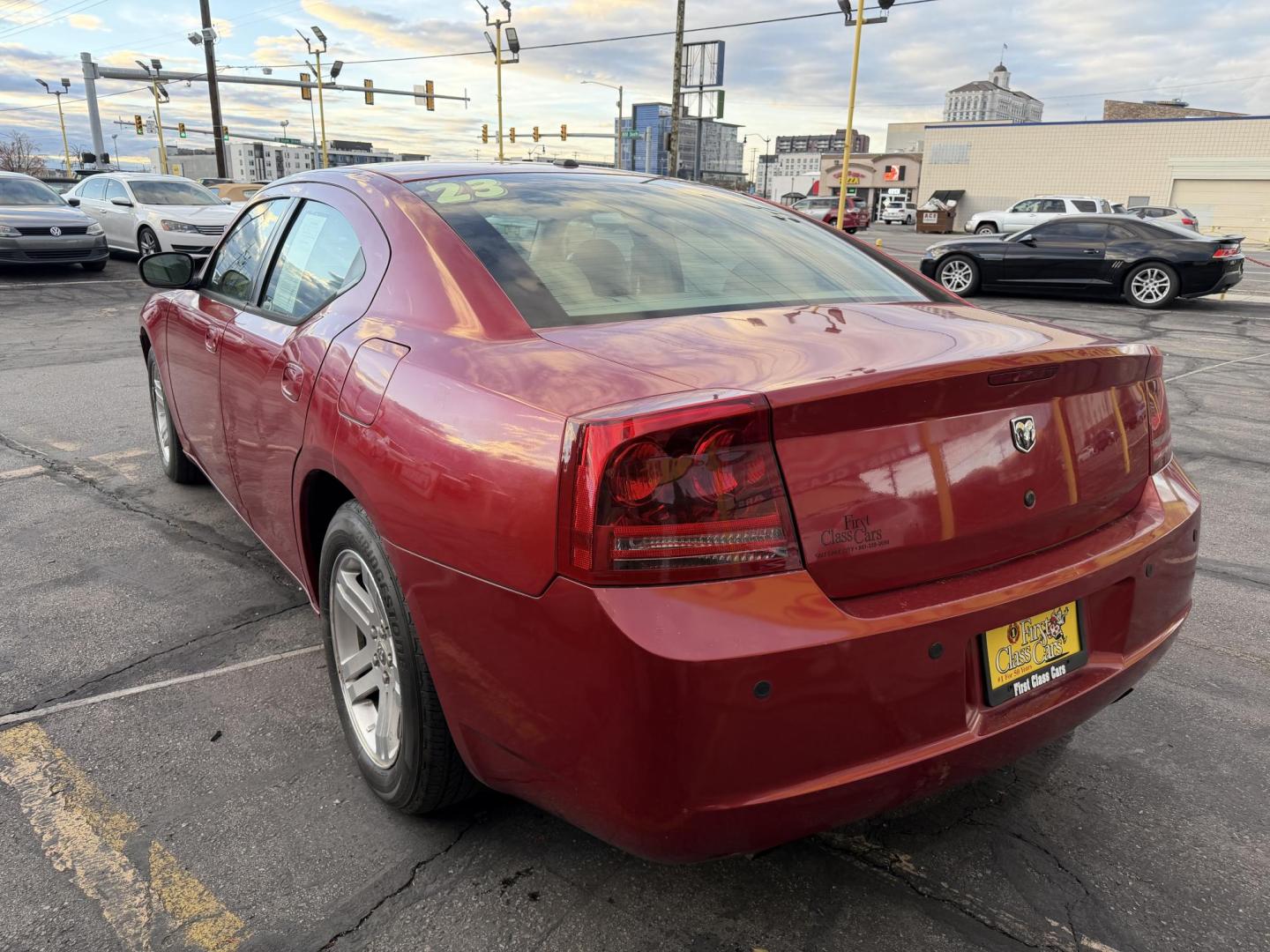 2006 Flame Red /TAN Dodge Charger R/T (2B3KA53H56H) with an 5.7L V8 OHV 16V engine, 5-Speed Automatic Overdrive transmission, located at 801 South State Street, Salt Lake City, UT, 84111, (801) 328-0098, 40.751953, -111.888206 - Clean title! No accidents on Carfax! Good running vehicle! Affordable transportation! Features: Automatic, Leather Seats, Heated Seats, Power Seats, Alloy Wheels, am/fm/cd radio, 5.7 Liter V8, power windows, power locks, moonroof, * All advertised prices are just dollars above cost to make room - Photo#7
