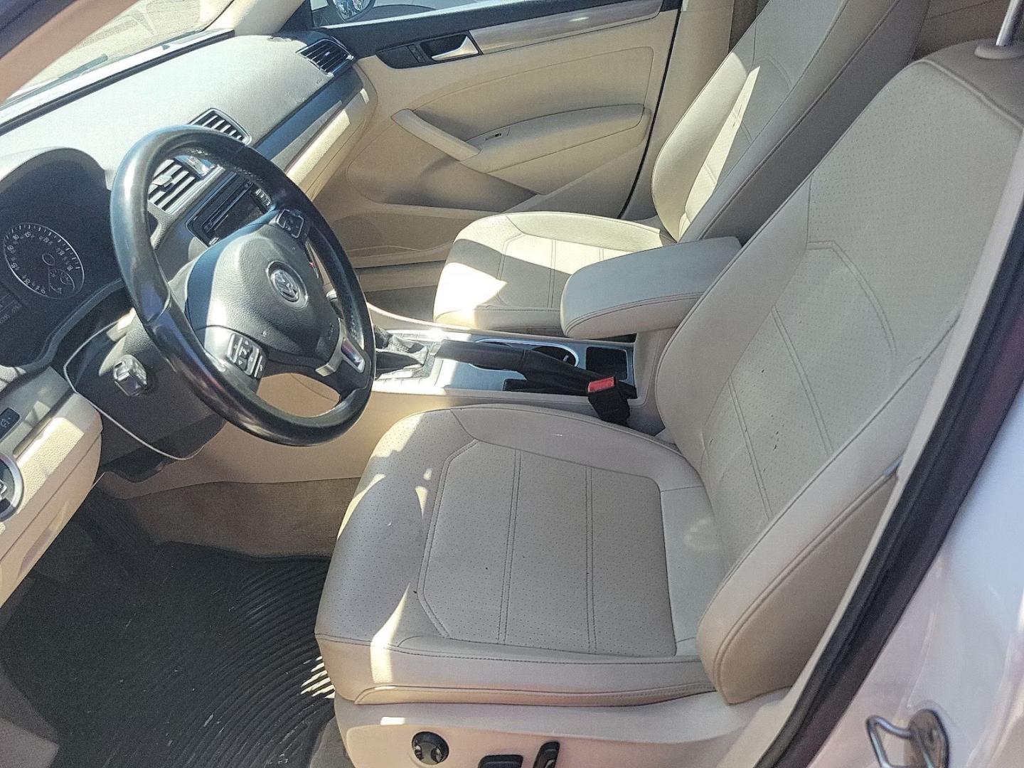 2015 Super White /Tan Volkswagen Passat TDI SE 6A w/ Sunroof (1VWBV7A31FC) with an 2.0L L4 DOHC 16V TURBO DIESEL engine, 6-Speed Automatic transmission, located at 801 South State Street, Salt Lake City, UT, 84111, (801) 328-0098, 40.751953, -111.888206 - Clean title! Hard to find Turbo Diesel engine great gas mileage! The EPA-estimated fuel economy is an excellent 34 mpg combined (30 city/42 highway). Clean car inside and out this vehicle is in immaculate condition this is a must see for any looking for a clean diesel Passat!!! Every car at First Cl - Photo#2