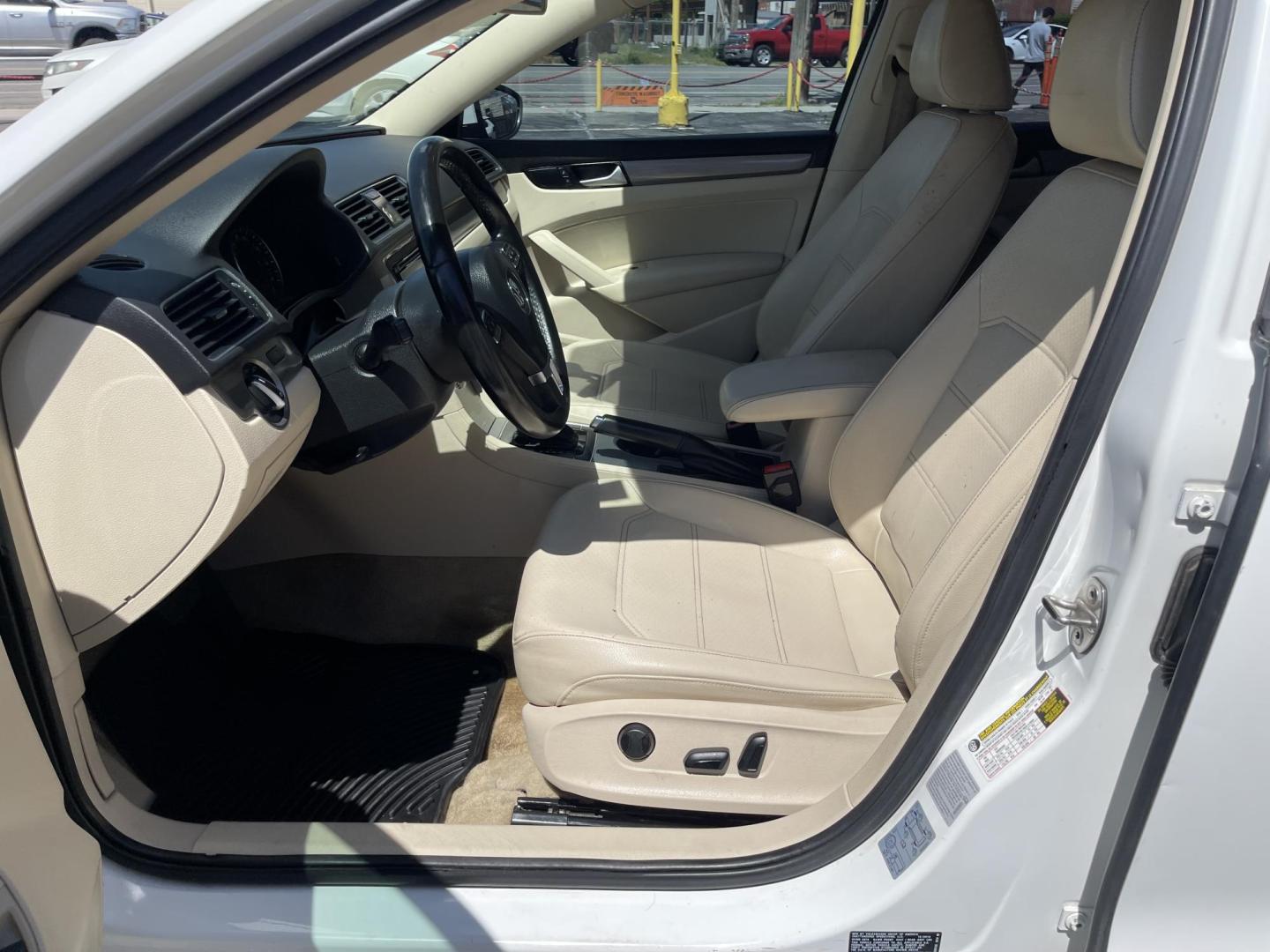 2015 Super White /Tan Volkswagen Passat TDI SE 6A w/ Sunroof (1VWBV7A31FC) with an 2.0L L4 DOHC 16V TURBO DIESEL engine, 6-Speed Automatic transmission, located at 801 South State Street, Salt Lake City, UT, 84111, (801) 328-0098, 40.751953, -111.888206 - Clean title! Hard to find Turbo Diesel engine great gas mileage! The EPA-estimated fuel economy is an excellent 34 mpg combined (30 city/42 highway). Clean car inside and out this vehicle is in immaculate condition this is a must see for any looking for a clean diesel Passat!!! Every car at First Cl - Photo#13