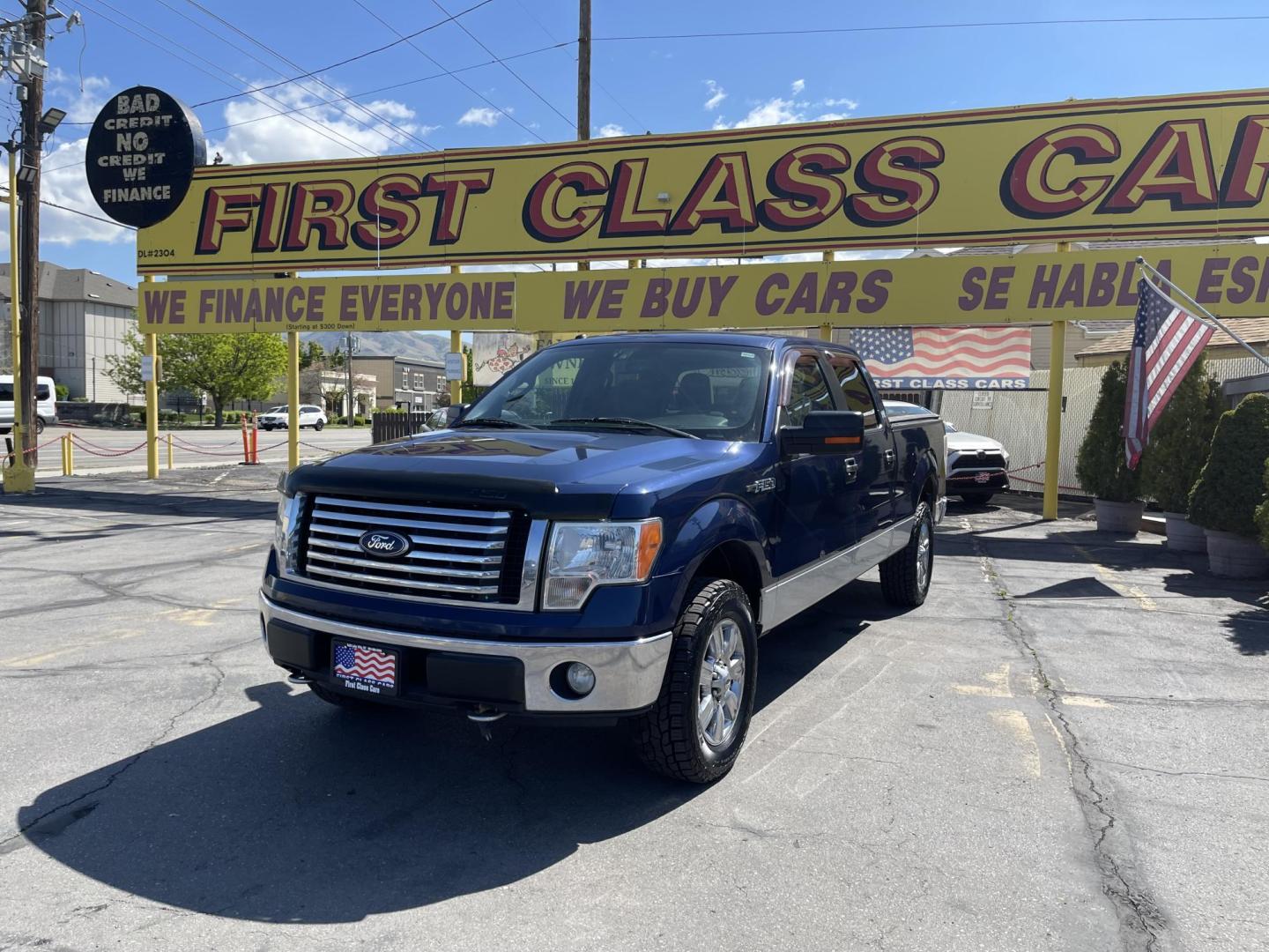 2011 Blue /Gray Ford F-150 FX4 SuperCrew 5.5-ft. Bed 4WD (1FTFW1EF0BF) with an 5.0L V8 engine, 4-Speed Automatic transmission, located at 801 South State Street, Salt Lake City, UT, 84111, (801) 328-0098, 40.751953, -111.888206 - Clean title! Hard find extra clean! Immaculate condition! 6 passenger truck lots of room inside! 4x4 tires are in great shape! Must see truck for anyone looking for a clean 4x4 truck!!! Features: 4x4, Cloth Seats, Alloy Wheels, Rear View Camera, Bed Cover, Satellite Radio Ready, Bed Liner,Tow Hitch - Photo#1