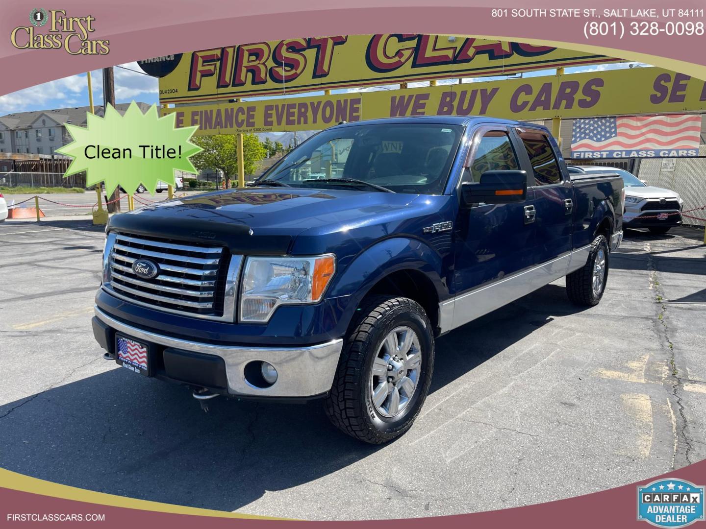 2011 Blue /Gray Ford F-150 FX4 SuperCrew 5.5-ft. Bed 4WD (1FTFW1EF0BF) with an 5.0L V8 engine, 4-Speed Automatic transmission, located at 801 South State Street, Salt Lake City, UT, 84111, (801) 328-0098, 40.751953, -111.888206 - Clean title! Hard find extra clean! Immaculate condition! 6 passenger truck lots of room inside! 4x4 tires are in great shape! Must see truck for anyone looking for a clean 4x4 truck!!! Features: 4x4, Cloth Seats, Alloy Wheels, Rear View Camera, Bed Cover, Satellite Radio Ready, Bed Liner,Tow Hitch - Photo#0
