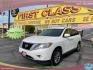 2013 Super White /Black Nissan Pathfinder LE 4WD (5N1AR2MM9DC) with an 3.5L V6 DOHC 24V engine, Continuously Variable Transmission transmission, located at 801 South State Street, Salt Lake City, UT, 84111, (801) 328-0098, 40.751953, -111.888206 - Clean title only 3 owners on Carfax! Spacious 3rd row seating! Perfect family vehicle! Carfax shows regular service history! Vehicle has been maintained and kept in good condition by previous owners! Perfect all year vehicle with 4 wheel drive! Approved for up to a 5 year warranty that covers every - Photo#0