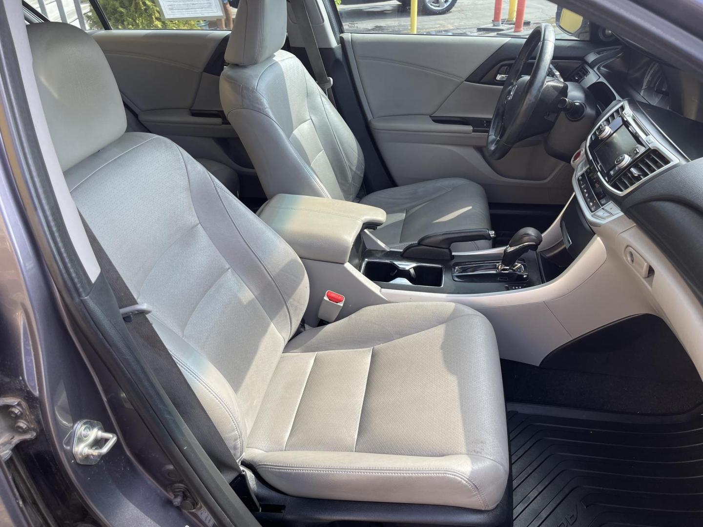 2014 Graphite Pearl /Gray Honda Accord EX-L Sedan CVT (1HGCR2F88EA) with an 2.4L L4 DOHC 16V engine, Continuously Variable Transmission transmission, located at 801 South State Street, Salt Lake City, UT, 84111, (801) 328-0098, 40.751953, -111.888206 - Clean title! No accidents only 2 previous owners! Immaculate condition hard to find from dry climate area no salt no rust! Excellent condition must see for anyone looking for a clean Honda Accord! Approved for up to a 5 year warranty covered through Protective warranty company covered bumper to bump - Photo#26