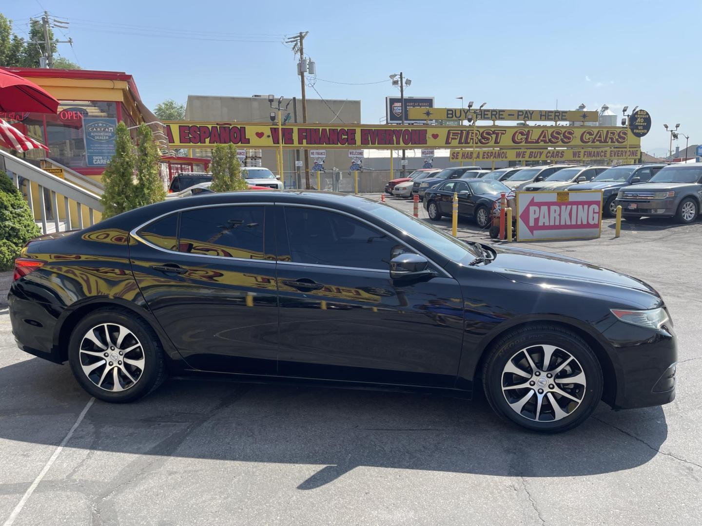 2015 Black /BLACK Acura TLX 8-Spd DCT (19UUB1F30FA) with an 2.5L L4 DOHC 16V engine, 8-Speed Automatic transmission, located at 801 South State Street, Salt Lake City, UT, 84111, (801) 328-0098, 40.751953, -111.888206 - Clean title! Immaculate condition! Very nice luxury sedan made with precision by Acura design and engineering! Hard to find in this great shape and also affordability for anyone looking to enjoy luxury in style at affordability! Clean Carfax report only shows 2 previous owners and no accidents!!! Mu - Photo#6