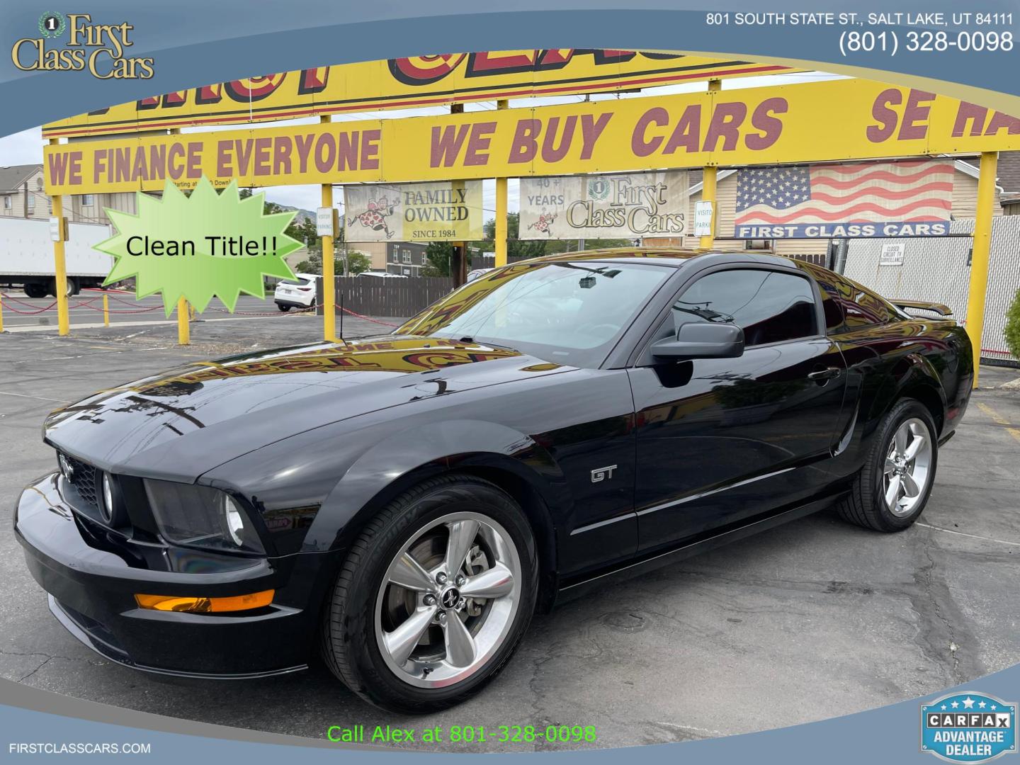 2007 Black /BLACK Ford Mustang GT Deluxe Coupe (1ZVFT82H075) with an 4.6L V8 SOHC 24V engine, Manual transmission, located at 801 South State Street, Salt Lake City, UT, 84111, (801) 328-0098, 40.751953, -111.888206 - ??Clean title 1 owner, no accidents! Immaculate condition inside and out must see! Very clean, this is the model everyone wants the GT V8 with Manual transmission super nice Mustang! Hard to find with the GT V8 and manual we don't see very many any more especially in excellent condition like this on - Photo#0