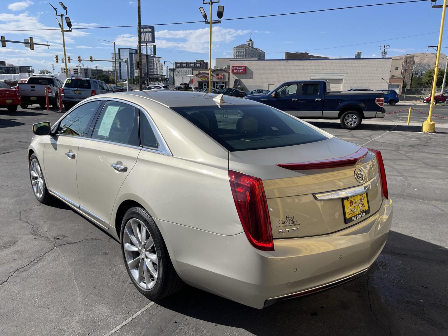 2014 Silver Sky Metallic /Tan Cadillac XTS Standard FWD (2G61L5S36E9) with an 3.6L V6 DOHC 24V engine, 6-Speed Automatic transmission, located at 801 South State Street, Salt Lake City, UT, 84111, (801) 328-0098, 40.751953, -111.888206 - Clean title! 1 Owner No accidents on Carfax!!! Carfax show this was meticulously maintained and serviced! Carfax shows regular oil changes were done and regular service intervals were taken care of. This was a new car dealer trade in that we took in it was an older retired gentlemen we were told tha - Photo#8