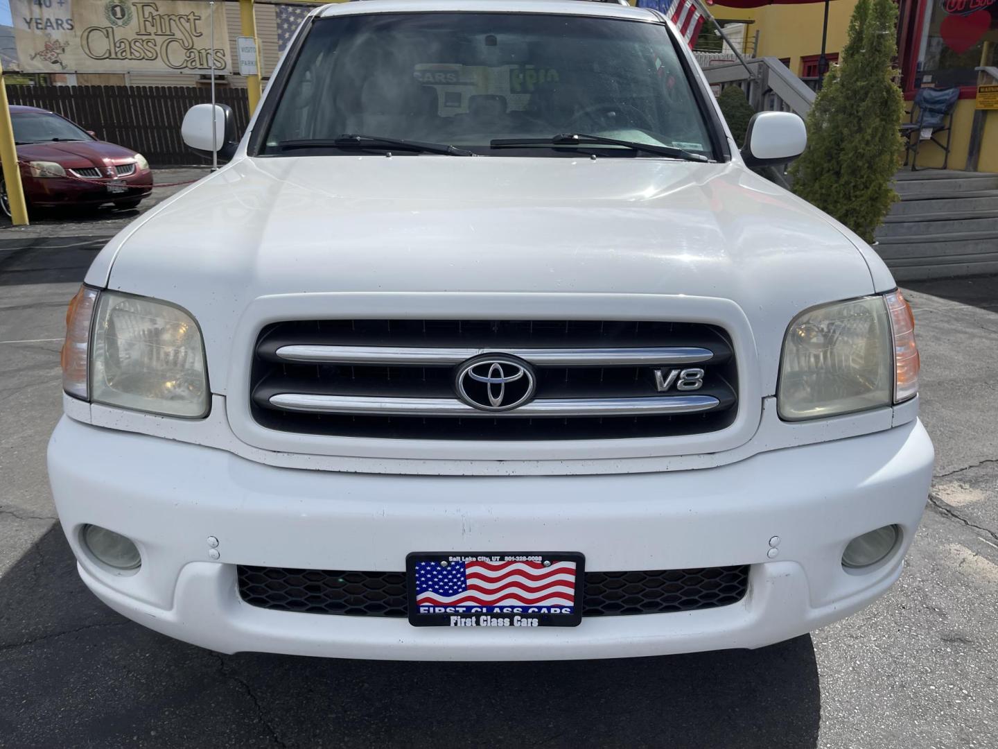 2004 Super White /Tan Toyota Sequoia Limited 4WD (5TDBT48A54S) with an 4.7L V8 DOHC 32V engine, 4-Speed Automatic Overdrive transmission, located at 801 South State Street, Salt Lake City, UT, 84111, (801) 328-0098, 40.751953, -111.888206 - Clean title! Nice 4x4 Sequoia in great condition for the year, make and miles. This Sequoia has been taken care of and maintained very well! Has passed inspections by our mechanic and approved for up to a 3 month up to 5 year warranty that covers every major part bumper to bumper. Features: Leather - Photo#3