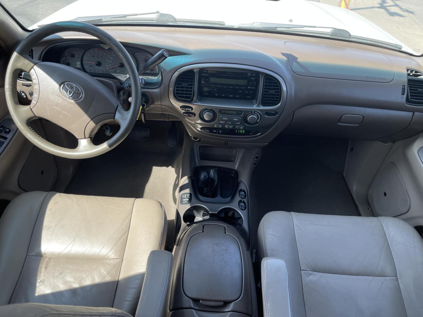 2004 Super White /Tan Toyota Sequoia Limited 4WD (5TDBT48A54S) with an 4.7L V8 DOHC 32V engine, 4-Speed Automatic Overdrive transmission, located at 801 South State Street, Salt Lake City, UT, 84111, (801) 328-0098, 40.751953, -111.888206 - Clean title! Nice 4x4 Sequoia in great condition for the year, make and miles. This Sequoia has been taken care of and maintained very well! Has passed inspections by our mechanic and approved for up to a 3 month up to 5 year warranty that covers every major part bumper to bumper. Features: Leather - Photo#11