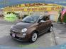 2013 Bamboo Pearl /BROWN Fiat 500 Lounge Hatchback (3C3CFFCR9DT) with an 1.4L L4 engine, 6-Speed Automatic transmission, located at 801 South State Street, Salt Lake City, UT, 84111, (801) 328-0098, 40.751953, -111.888206 - Clean title! No accidents on Carfax! Carfax shows only 2 owners no accidents clean title! Vehicle has been maintained and cared for Carfax show 16 maintenance service records that includes oil changes and maintenance. This has passed all inspections certifications and approved for up to a 5 year war - Photo#0