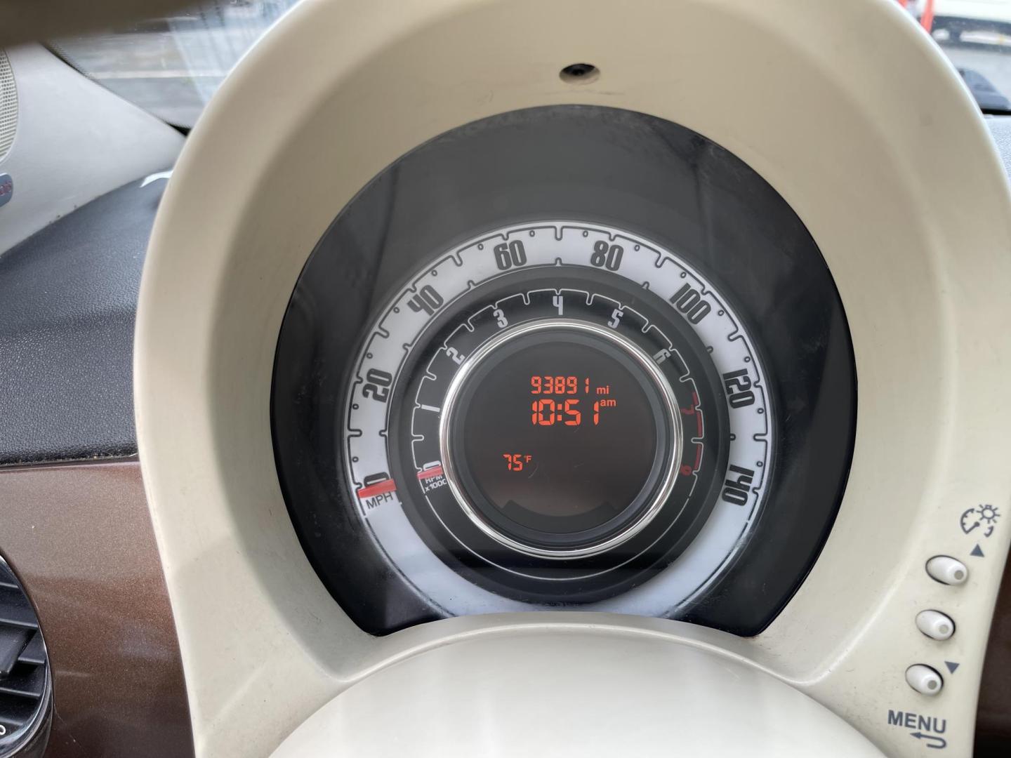 2013 Bamboo Pearl /BROWN Fiat 500 Lounge Hatchback (3C3CFFCR9DT) with an 1.4L L4 engine, 6-Speed Automatic transmission, located at 801 South State Street, Salt Lake City, UT, 84111, (801) 328-0098, 40.751953, -111.888206 - Clean title! No accidents on Carfax! Carfax shows only 2 owners no accidents clean title! Vehicle has been maintained and cared for Carfax show 16 maintenance service records that includes oil changes and maintenance. This has passed all inspections certifications and approved for up to a 5 year war - Photo#15