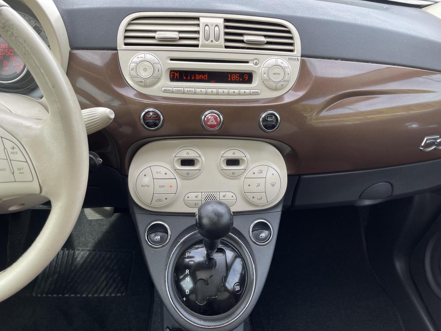 2013 Bamboo Pearl /BROWN Fiat 500 Lounge Hatchback (3C3CFFCR9DT) with an 1.4L L4 engine, 6-Speed Automatic transmission, located at 801 South State Street, Salt Lake City, UT, 84111, (801) 328-0098, 40.751953, -111.888206 - Clean title! No accidents on Carfax! Carfax shows only 2 owners no accidents clean title! Vehicle has been maintained and cared for Carfax show 16 maintenance service records that includes oil changes and maintenance. This has passed all inspections certifications and approved for up to a 5 year war - Photo#14