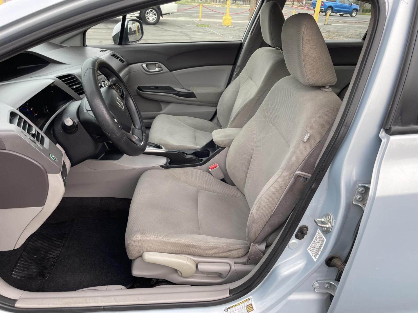 2012 Satin Silver Metallic /Gray Honda Civic LX Sedan 5-Speed AT (19XFB2F5XCE) with an 1.8L L4 SOHC 16V engine, 5-Speed Automatic transmission, located at 801 South State Street, Salt Lake City, UT, 84111, (801) 328-0098, 40.751953, -111.888206 - Clean title!!! No accidents on Carfax history report! Vehicle has been very well taken care of and maintained Carfax shows this vehicle has been serviced 25 times that includes oil changes and regular maintenance that has been performed. Great gas saver this 2012 Honda Civic LX with a 1.8L engine g - Photo#12