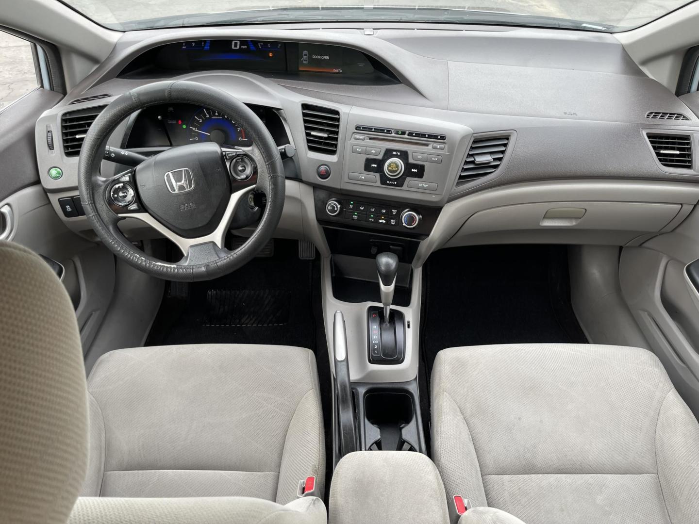 2012 Satin Silver Metallic /Gray Honda Civic LX Sedan 5-Speed AT (19XFB2F5XCE) with an 1.8L L4 SOHC 16V engine, 5-Speed Automatic transmission, located at 801 South State Street, Salt Lake City, UT, 84111, (801) 328-0098, 40.751953, -111.888206 - Clean title!!! No accidents on Carfax history report! Vehicle has been very well taken care of and maintained Carfax shows this vehicle has been serviced 25 times that includes oil changes and regular maintenance that has been performed. Great gas saver this 2012 Honda Civic LX with a 1.8L engine g - Photo#14