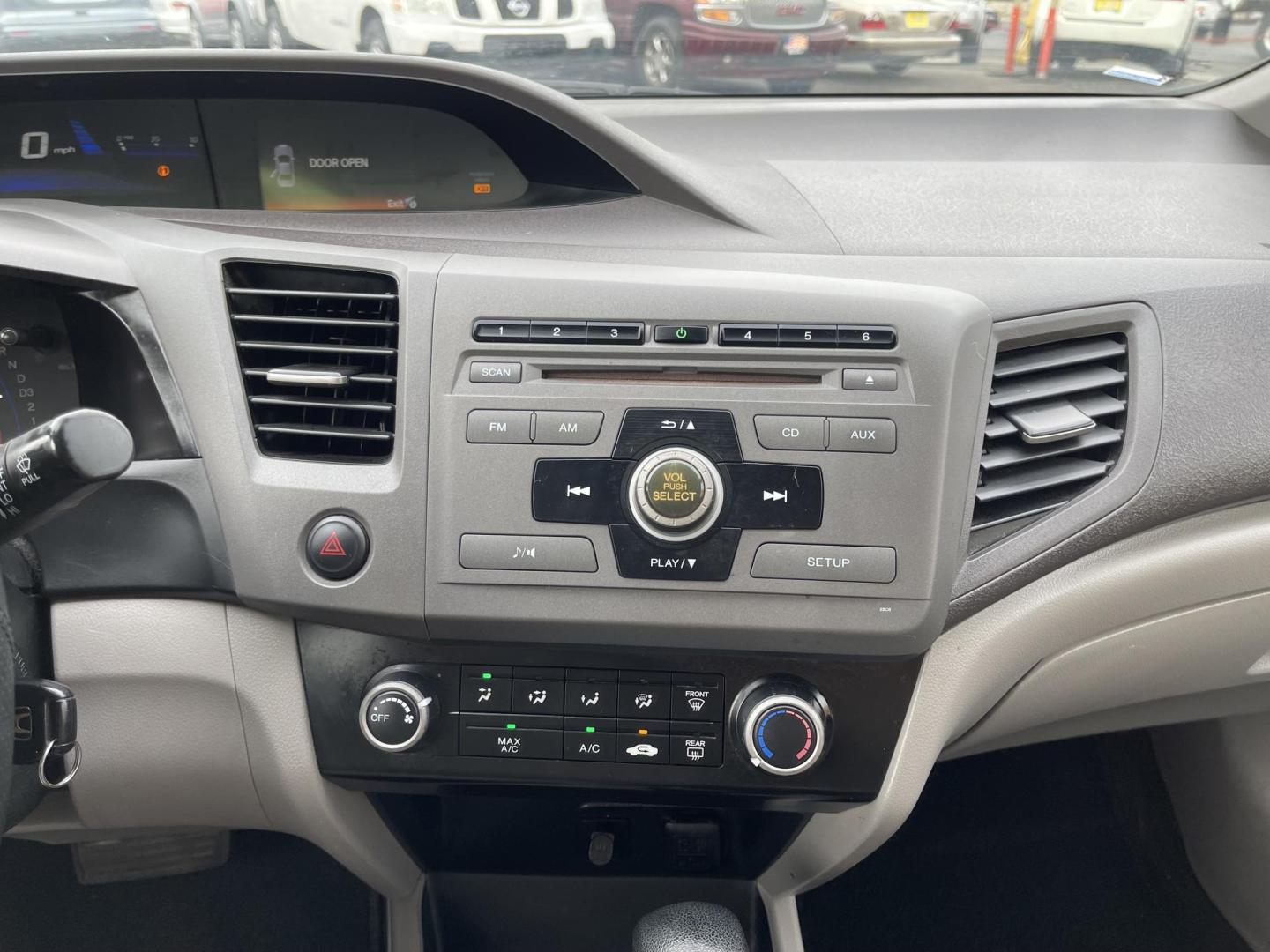 2012 Satin Silver Metallic /Gray Honda Civic LX Sedan 5-Speed AT (19XFB2F5XCE) with an 1.8L L4 SOHC 16V engine, 5-Speed Automatic transmission, located at 801 South State Street, Salt Lake City, UT, 84111, (801) 328-0098, 40.751953, -111.888206 - Clean title!!! No accidents on Carfax history report! Vehicle has been very well taken care of and maintained Carfax shows this vehicle has been serviced 25 times that includes oil changes and regular maintenance that has been performed. Great gas saver this 2012 Honda Civic LX with a 1.8L engine g - Photo#15