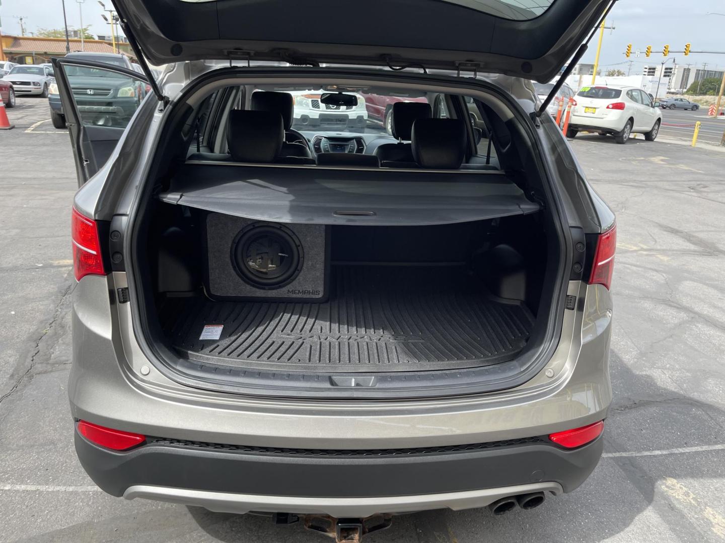 2013 Bamboo Pearl /Black Hyundai Santa Fe Sport 2.0 AWD (5XYZUDLA9DG) with an 2.0L L4 DOHC 16V engine, 6-Speed Automatic transmission, located at 801 South State Street, Salt Lake City, UT, 84111, (801) 328-0098, 40.751953, -111.888206 - Clean title no accidents!!! Super clean with very low miles only 67k miles very clean hard to find! This is perfect for the snow with all wheel drive perfect all around year SUV! Immaculate condition inside and out Carfax shows all regular service was done and cared for. The 2013 Hyundai Santa Fe 2. - Photo#29