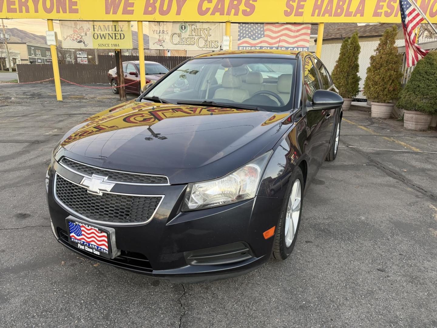 2014 Bluestone Metallic /Tan Chevrolet Cruze 2LT Auto (1G1PE5SB6E7) with an 1.4L L4 DOHC 16V TURBO engine, 6-Speed Automatic transmission, located at 801 South State Street, Salt Lake City, UT, 84111, (801) 328-0098, 40.751953, -111.888206 - 1 Owner car! Clean Title! Hard to find well kept in as great of condition as this one! Has been maintained and taken care of according to the Carfax report it shows all service records that includes regular oil changes and maintenance. No accidents according to Carfax there has never been any accide - Photo#1