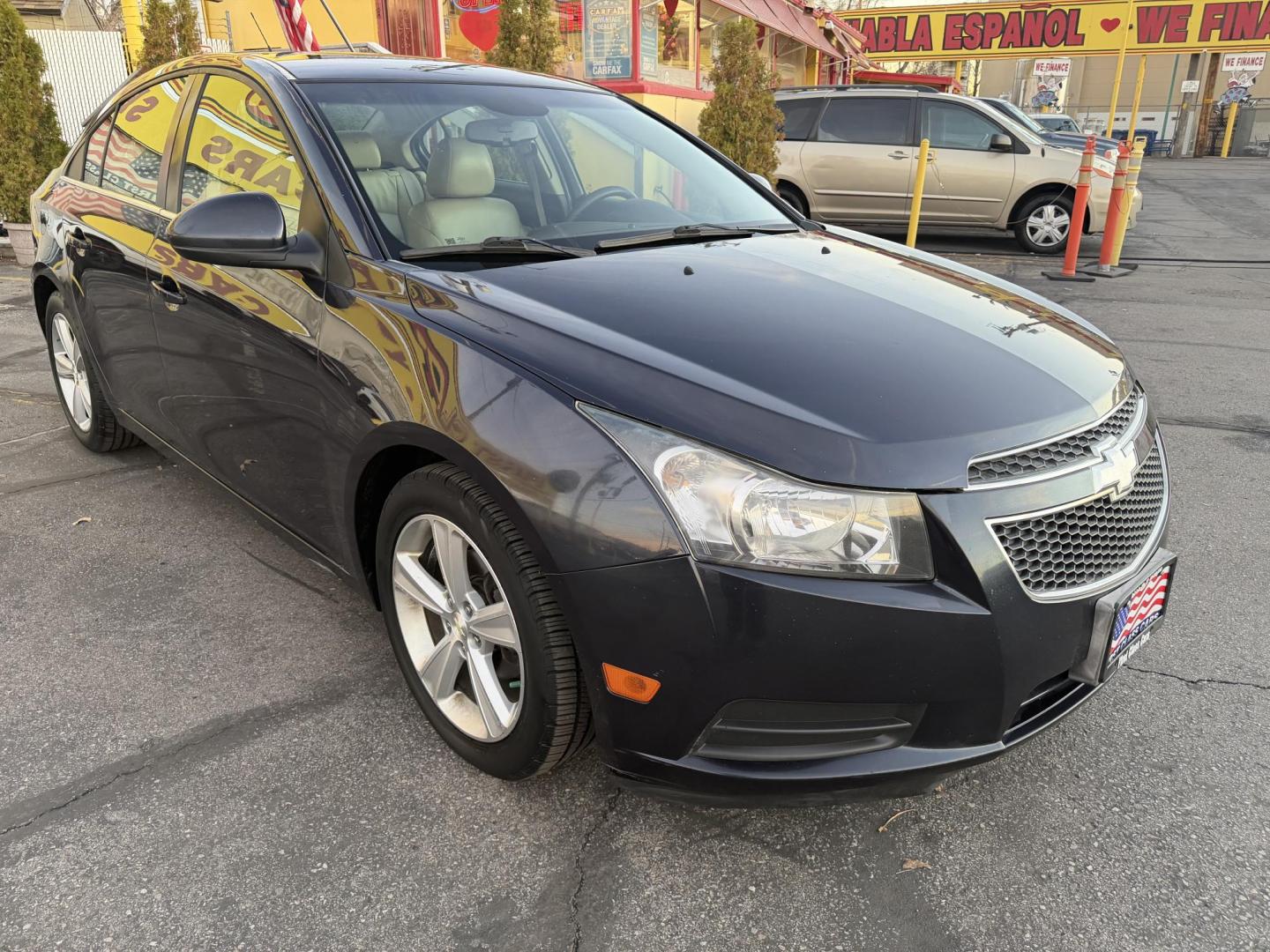 2014 Bluestone Metallic /Tan Chevrolet Cruze 2LT Auto (1G1PE5SB6E7) with an 1.4L L4 DOHC 16V TURBO engine, 6-Speed Automatic transmission, located at 801 South State Street, Salt Lake City, UT, 84111, (801) 328-0098, 40.751953, -111.888206 - 1 Owner car! Clean Title! Hard to find well kept in as great of condition as this one! Has been maintained and taken care of according to the Carfax report it shows all service records that includes regular oil changes and maintenance. No accidents according to Carfax there has never been any accide - Photo#3